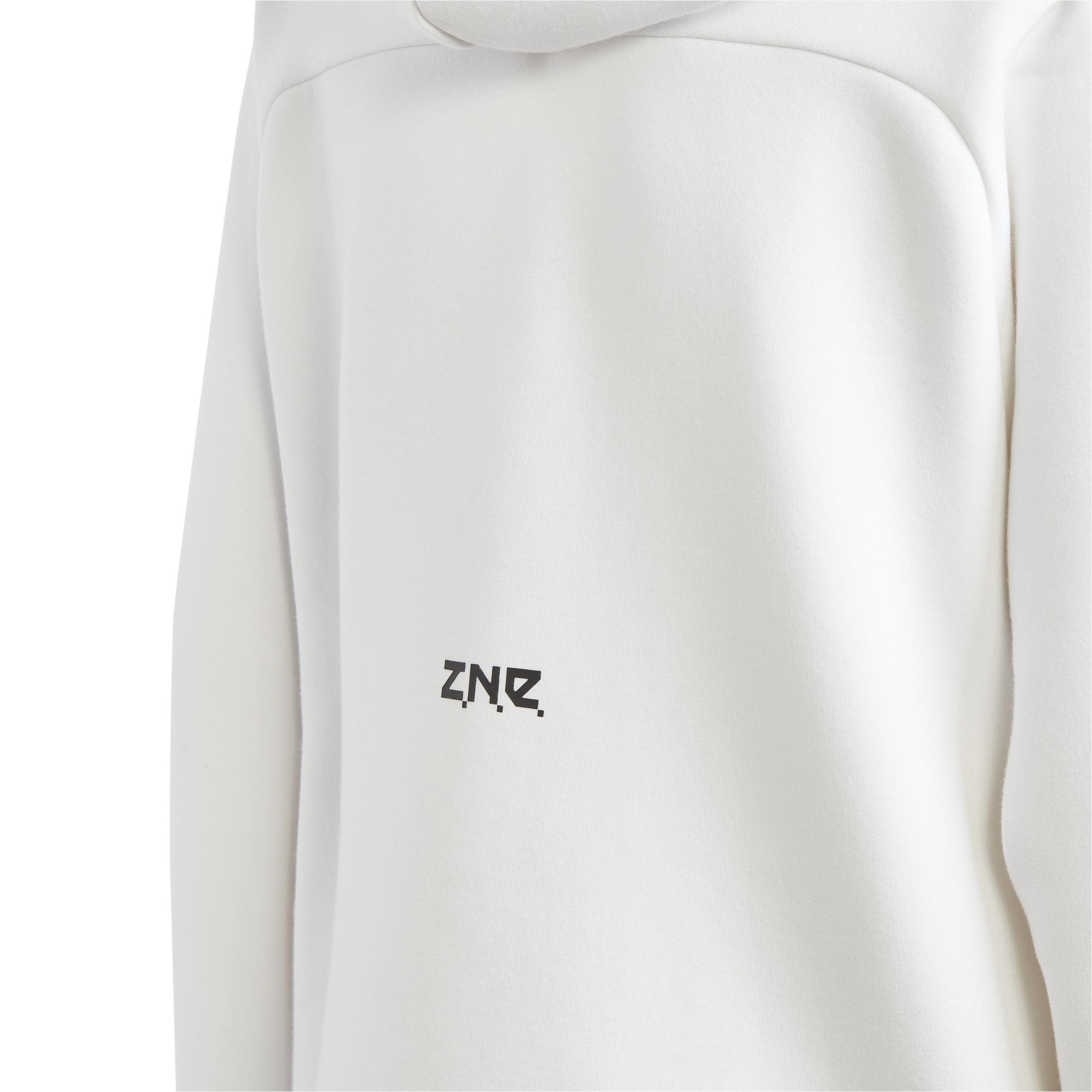 Unisex Kids adidas Z.N.E. Full-Zip Hoodie, White, A901_ONE, large image number 5