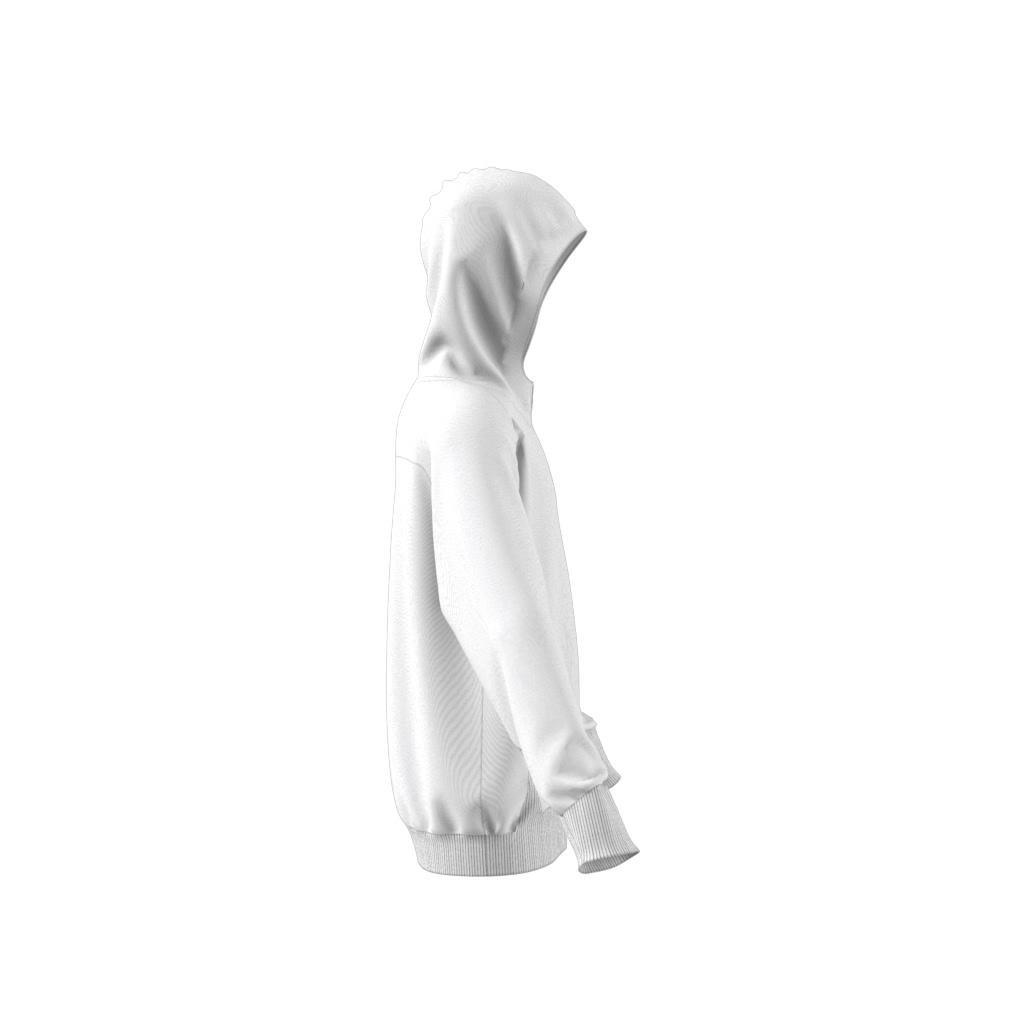 Unisex Kids adidas Z.N.E. Full-Zip Hoodie, White, A901_ONE, large image number 6