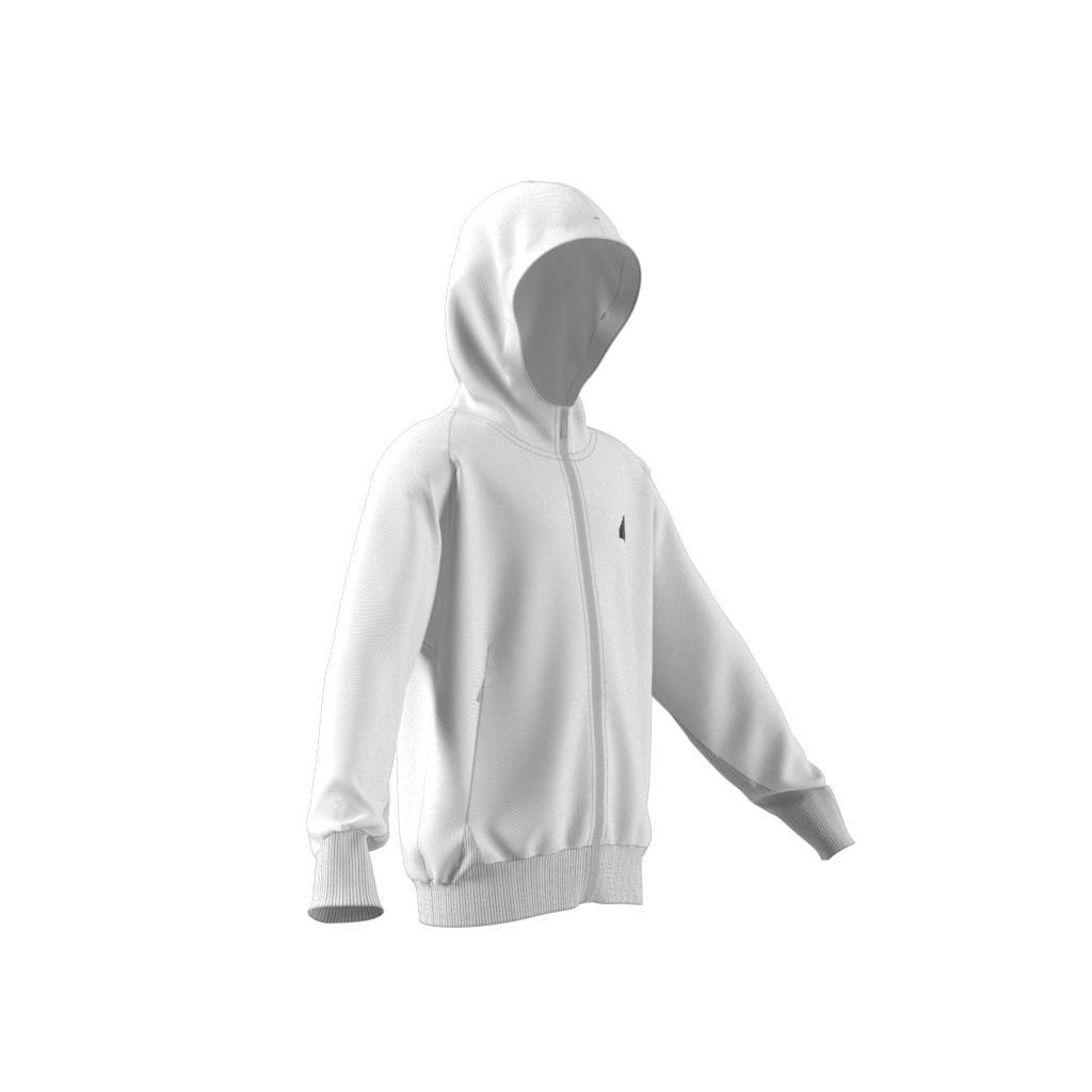 Unisex Kids adidas Z.N.E. Full-Zip Hoodie, White, A901_ONE, large image number 11