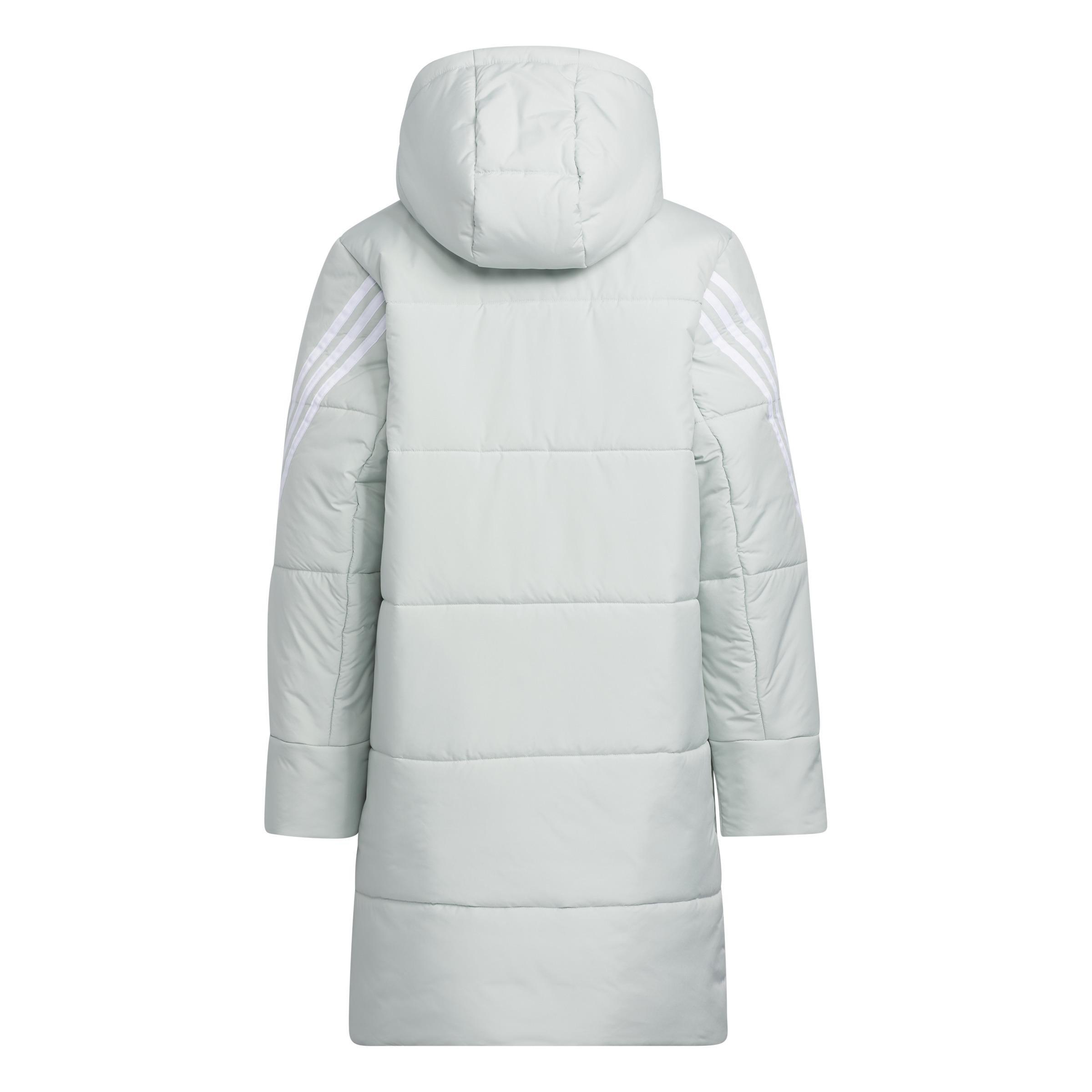 Unisex Kids 3-Stripes Padded Jacket, Grey, , large image number 1