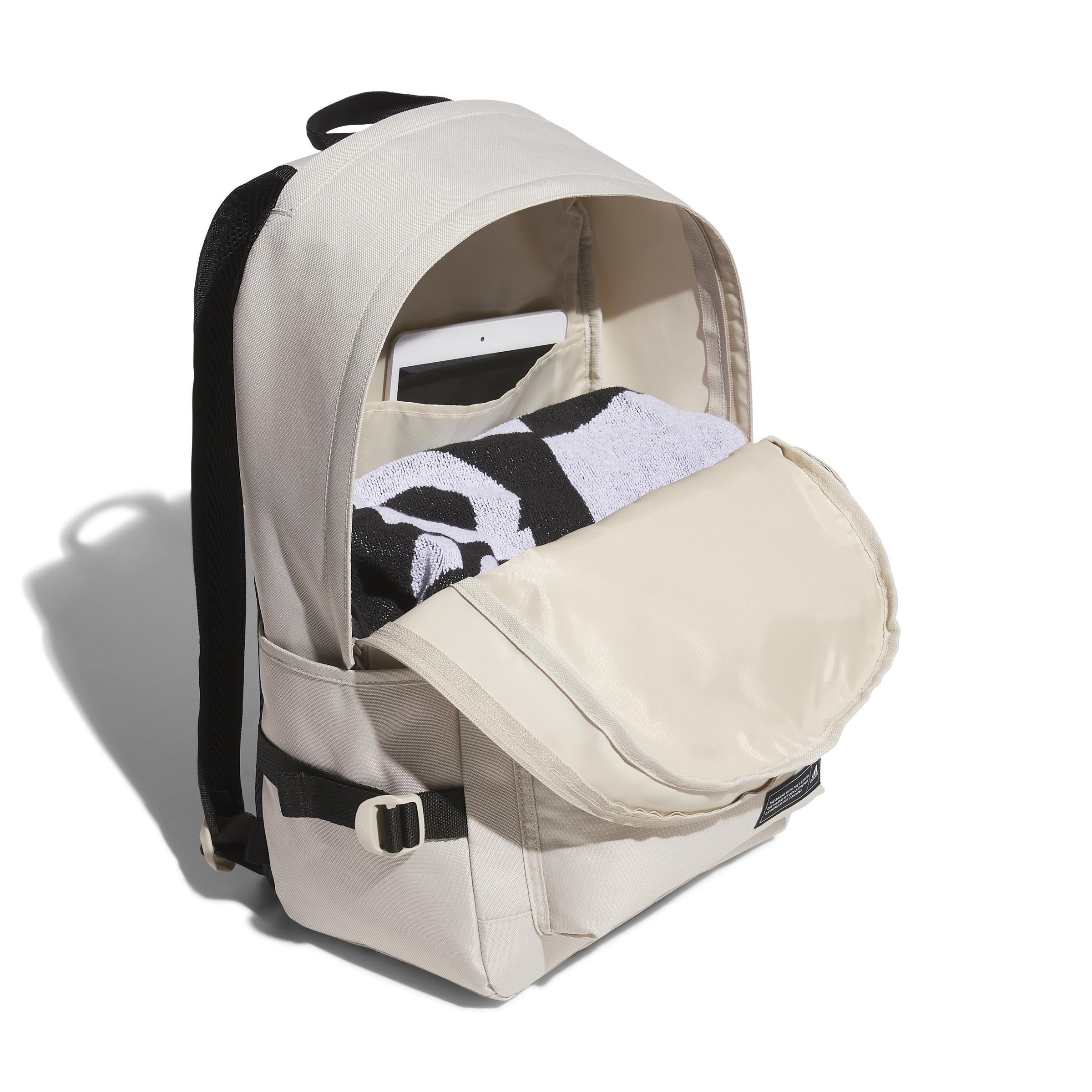 Must Haves Material Backpack, Beige, A901_ONE, large image number 0