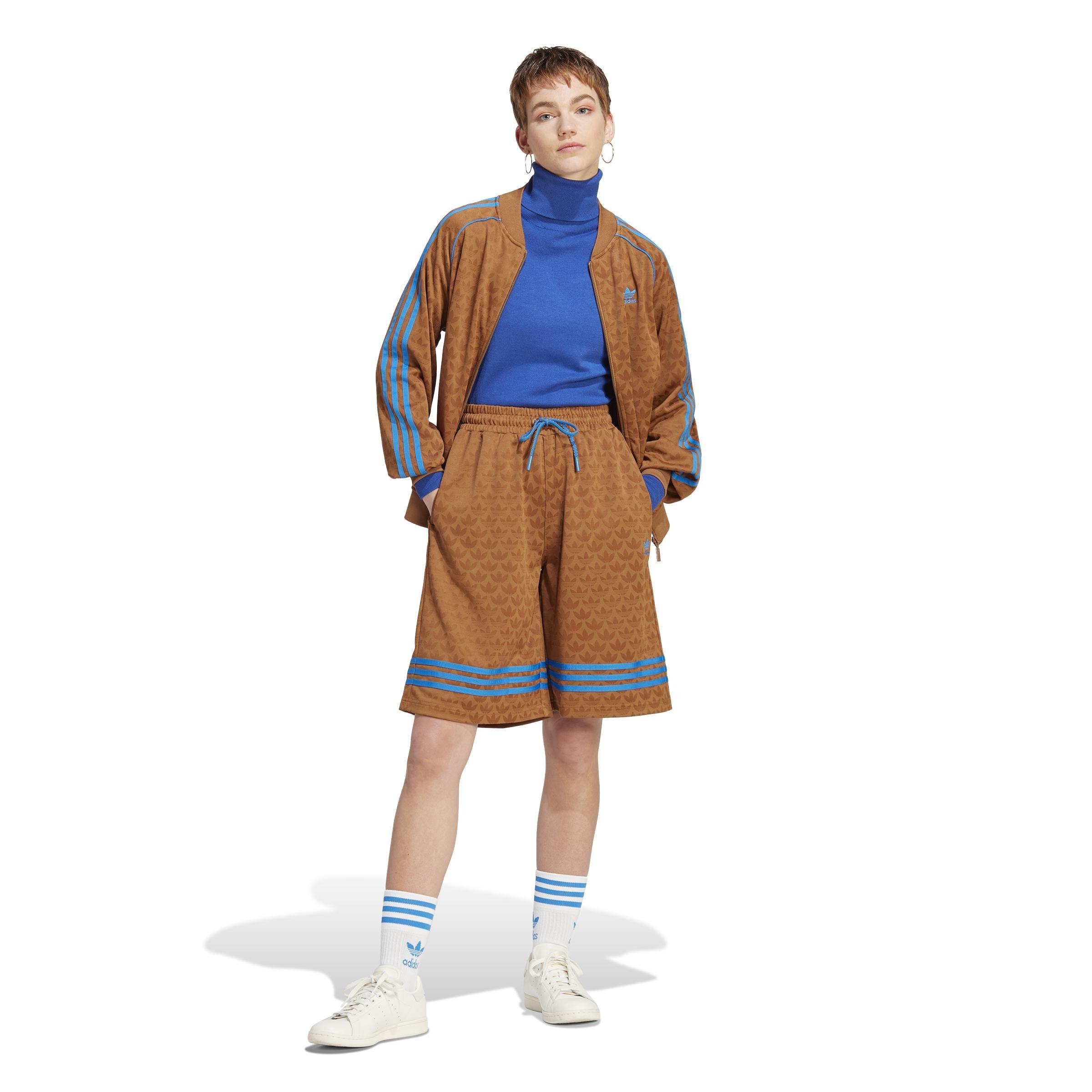 Adicolor 70S Bb Monogram Shorts, Brown, A901_ONE, large image number 6