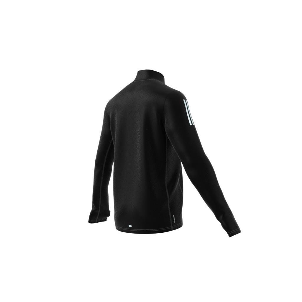 Own the Run 1/4 Zip Long Sleeve Sweatshirt, Black, , large image number 13