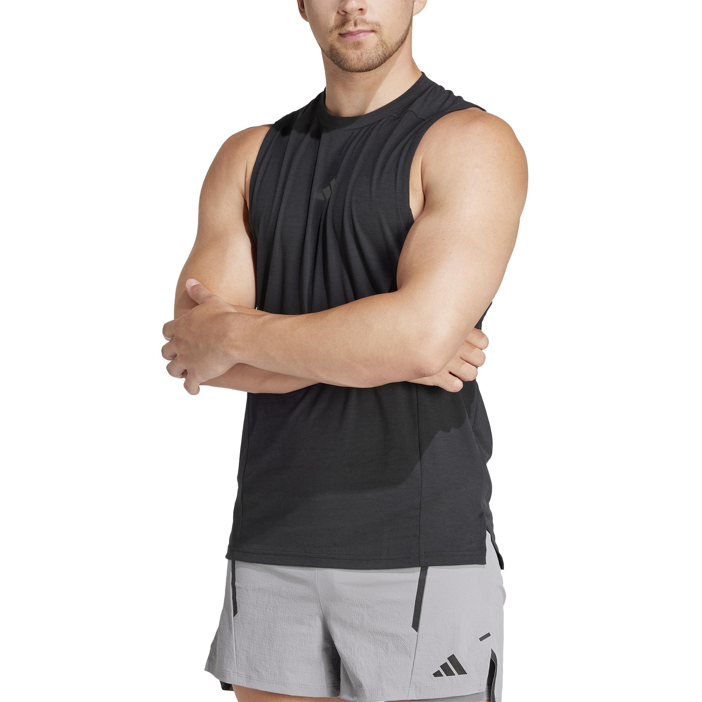Designed for Training Workout Tank Top, Black, A901_ONE, large image number 0