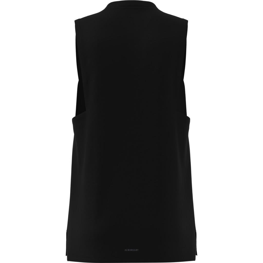 Designed for Training Workout Tank Top, Black, A901_ONE, large image number 6