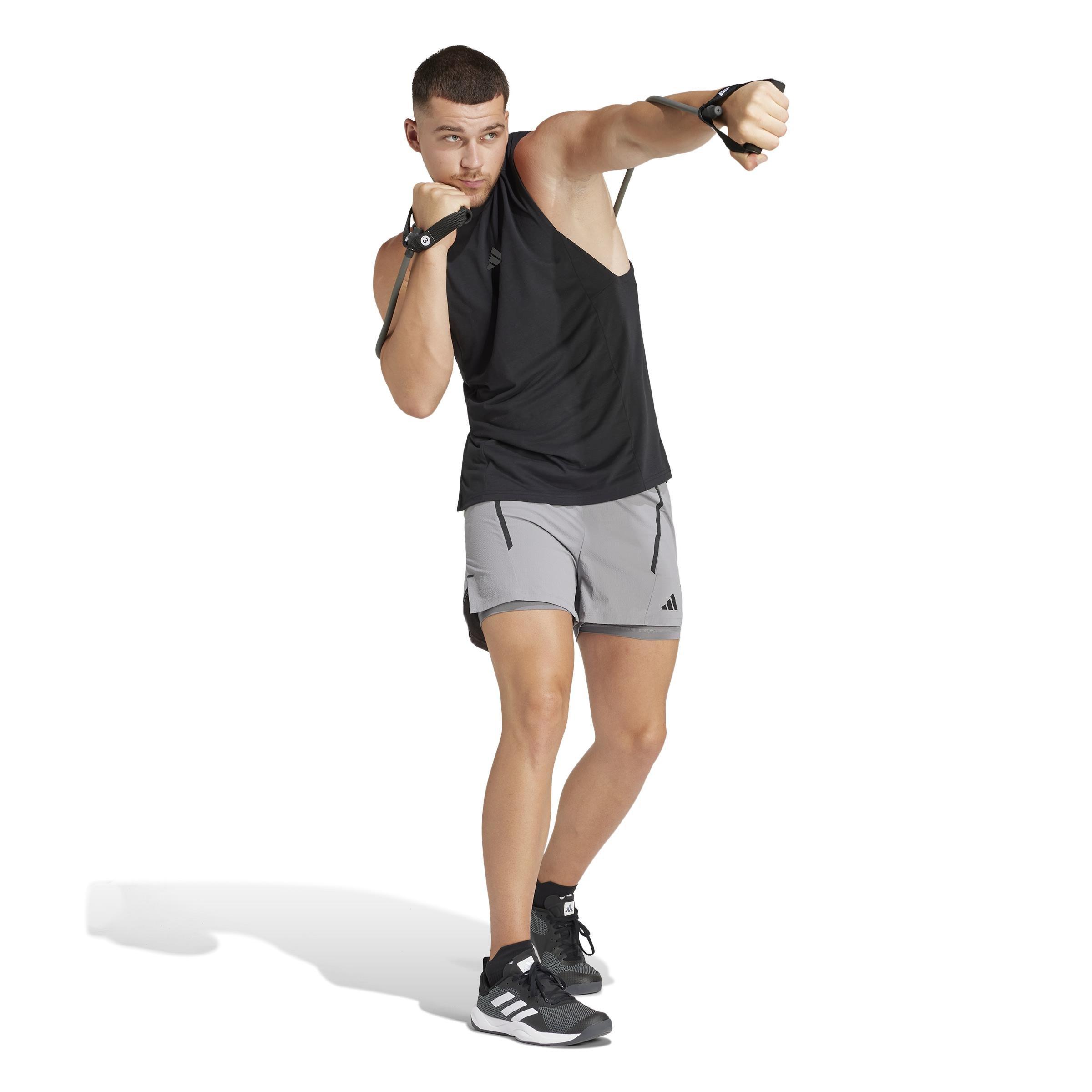 Designed for Training Workout Tank Top, Black, A901_ONE, large image number 10