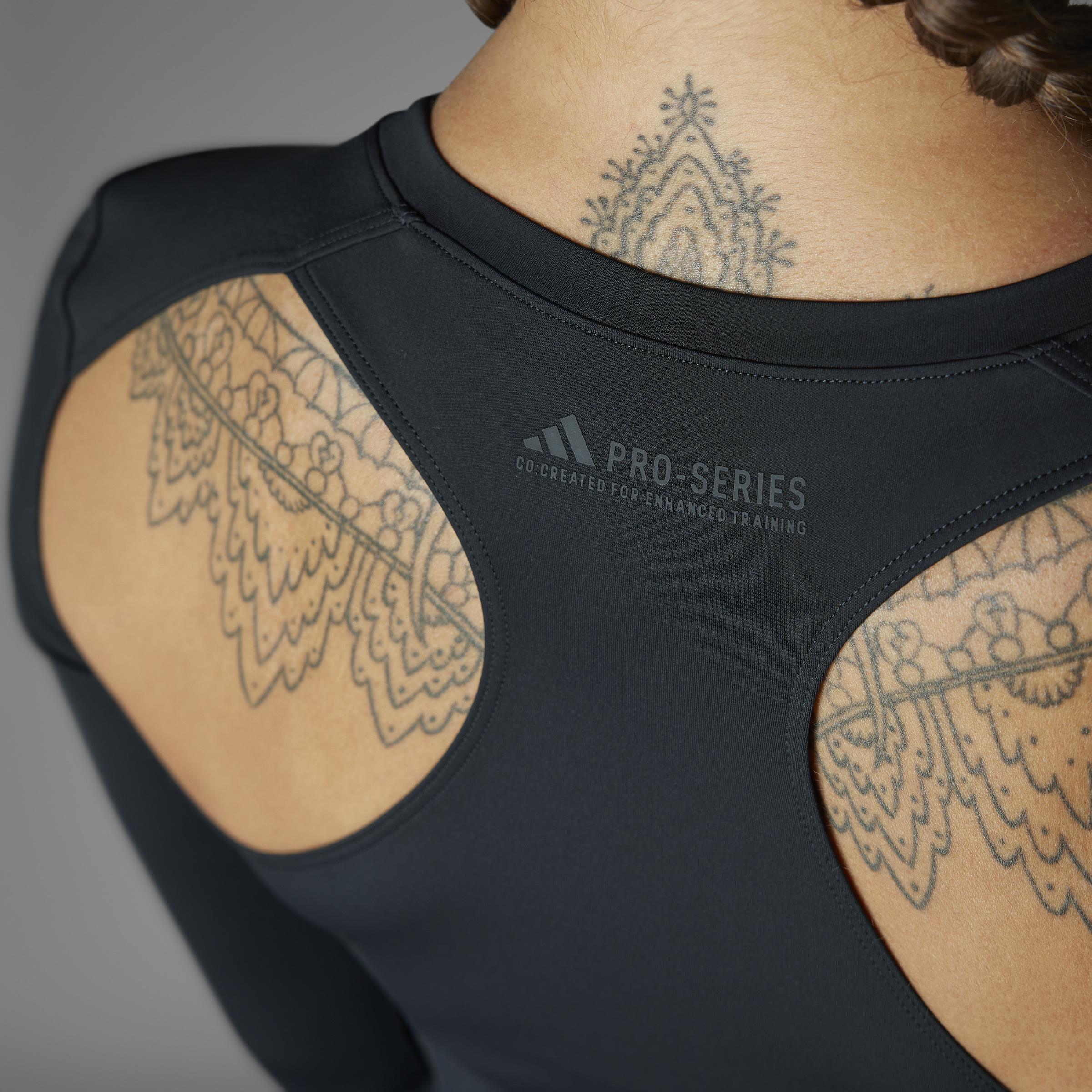 Pro Series Training Long Sleeve Crop Top, Black, A901_ONE, large image number 13