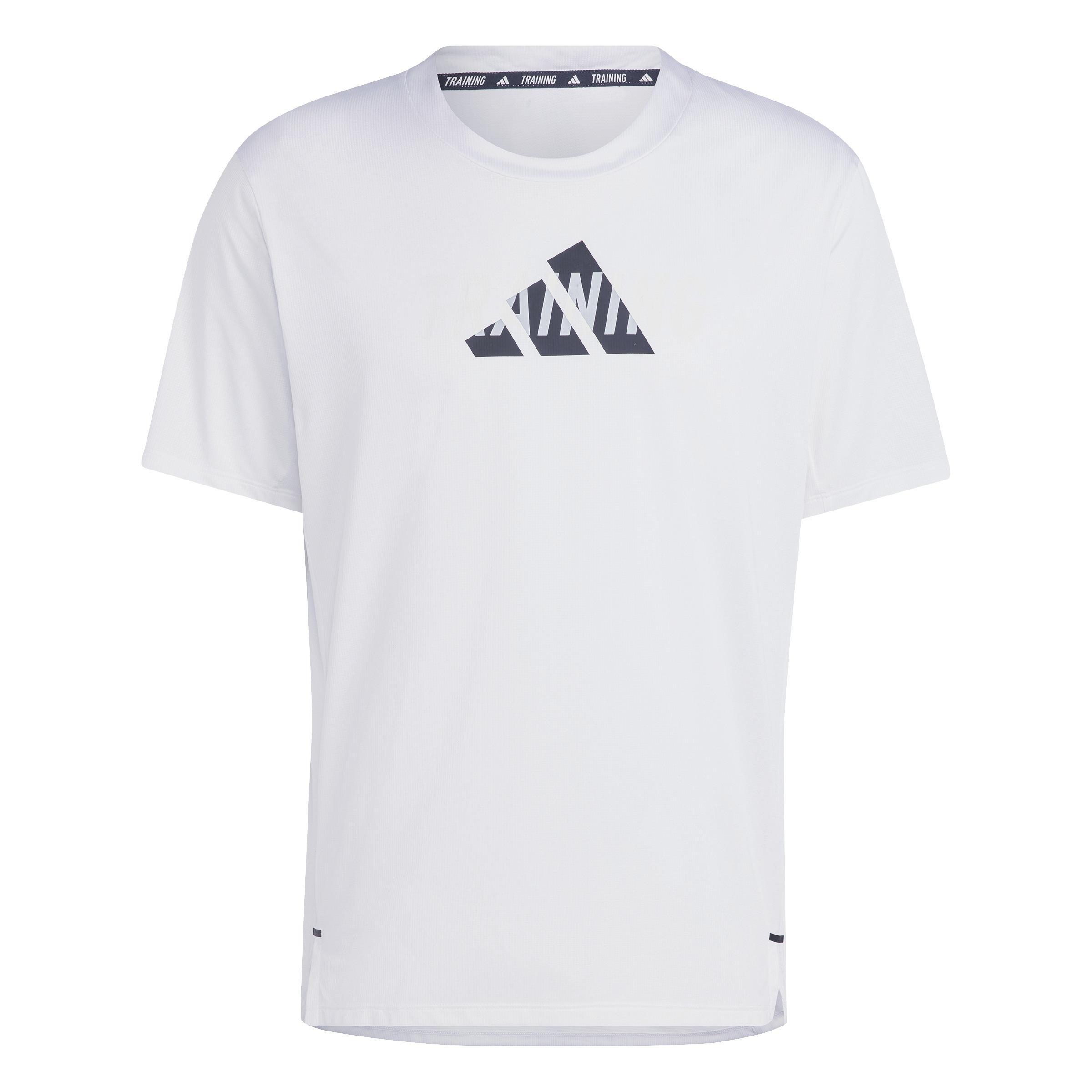 Designed For Movement Graphic Workout T-Shirt, White, A901_ONE, large image number 1