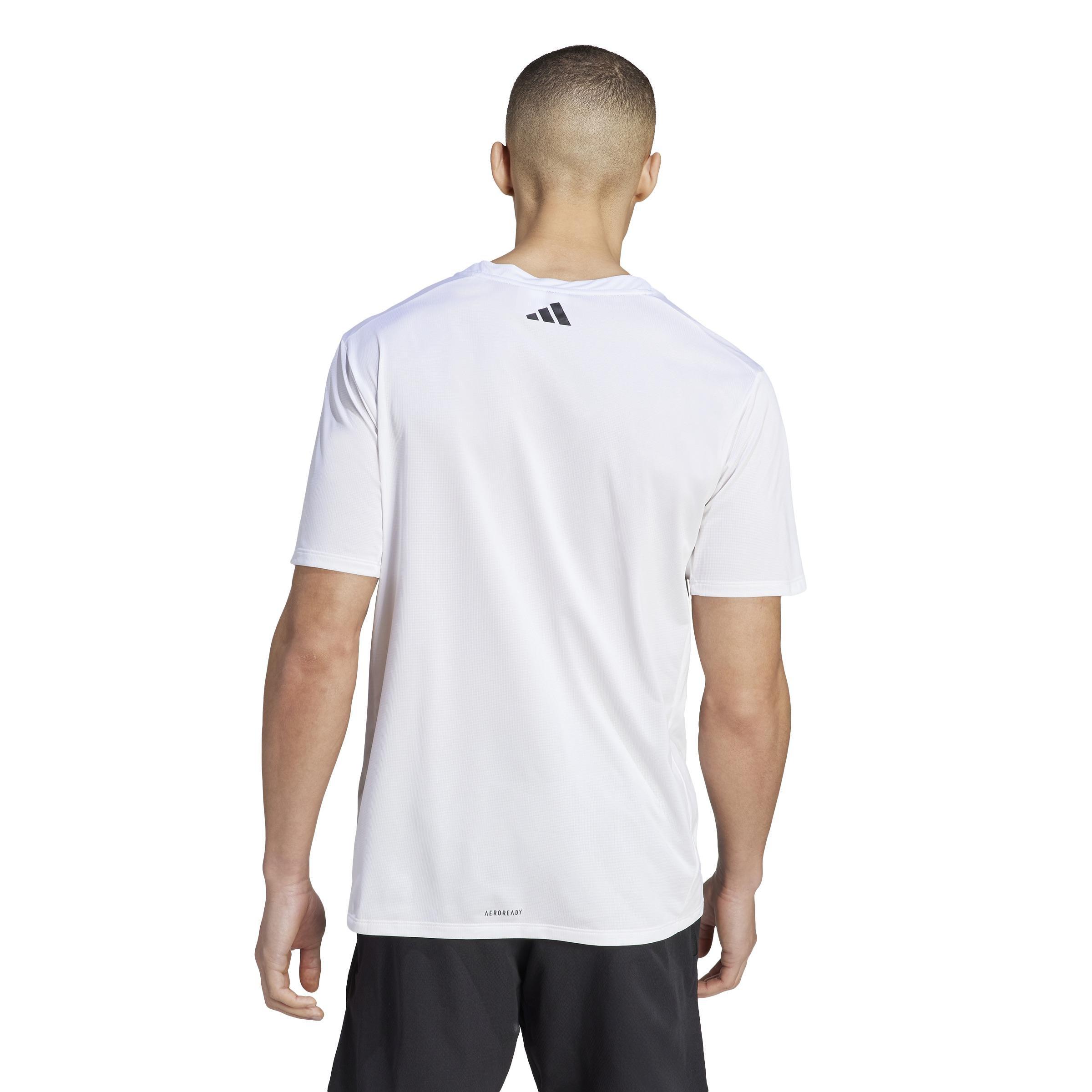 Designed For Movement Graphic Workout T-Shirt, White, A901_ONE, large image number 3