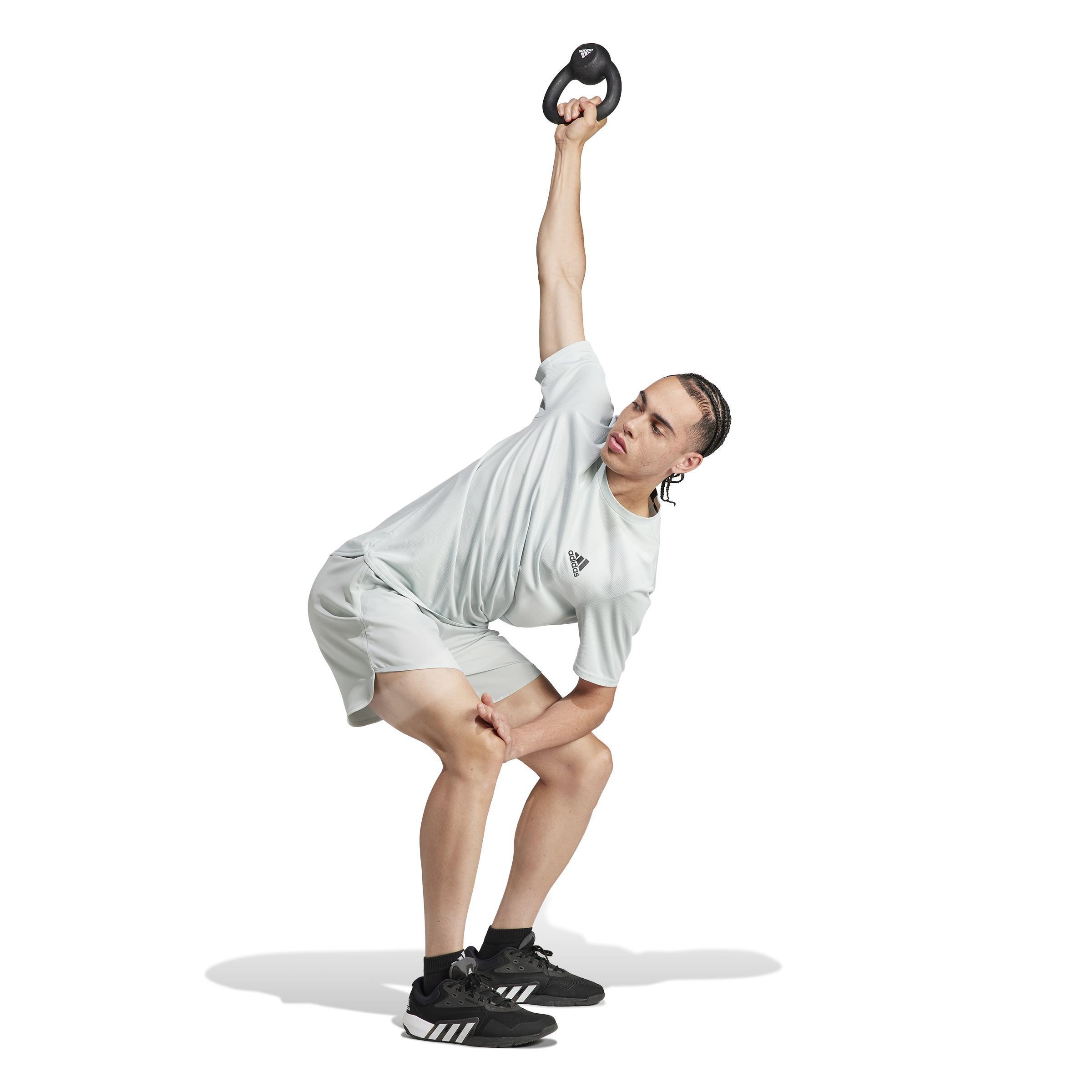 AEROREADY Designed for Movement T-Shirt, Grey, A901_ONE, large image number 12