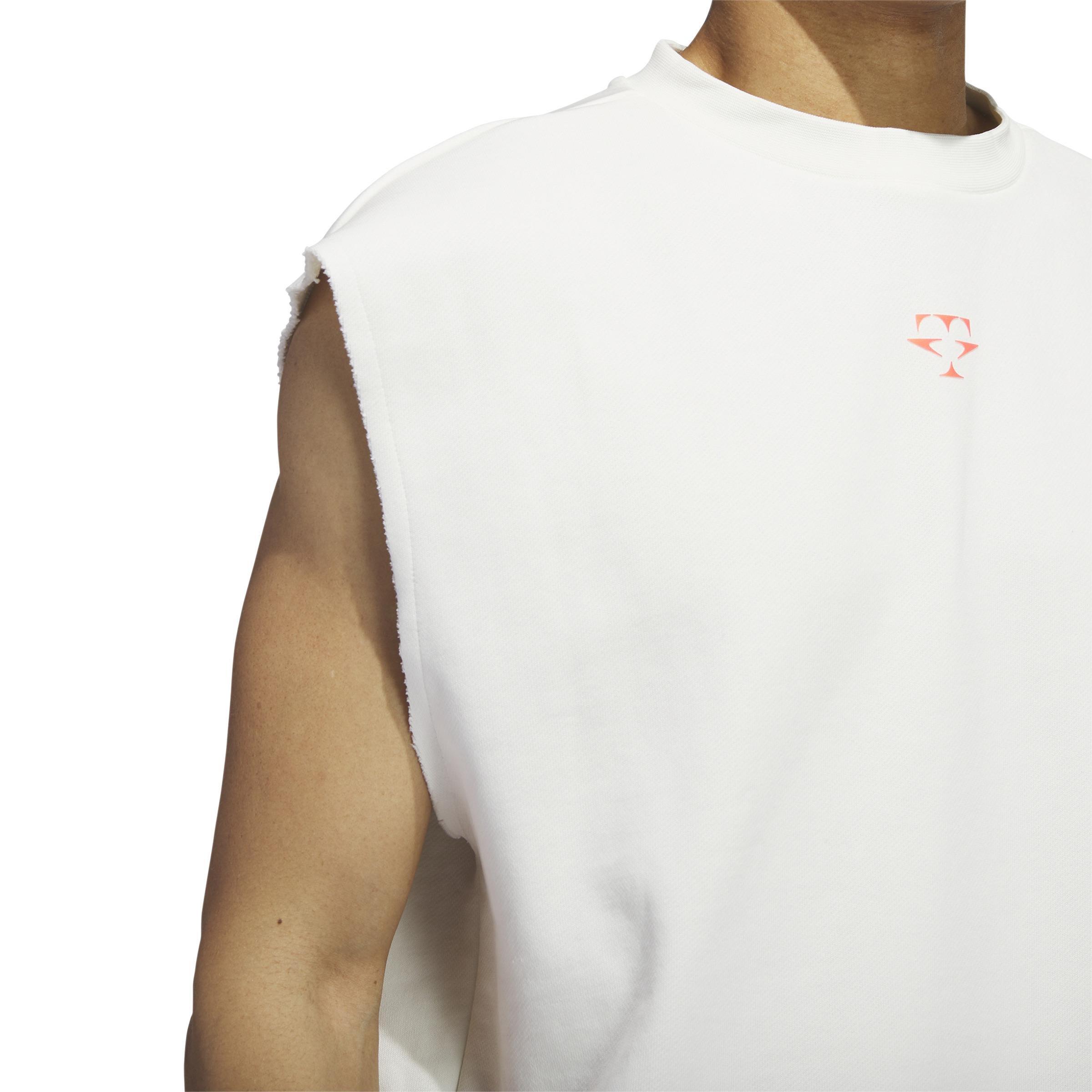 Trae Sleeveless Mock T-shirt, White, A901_ONE, large image number 4