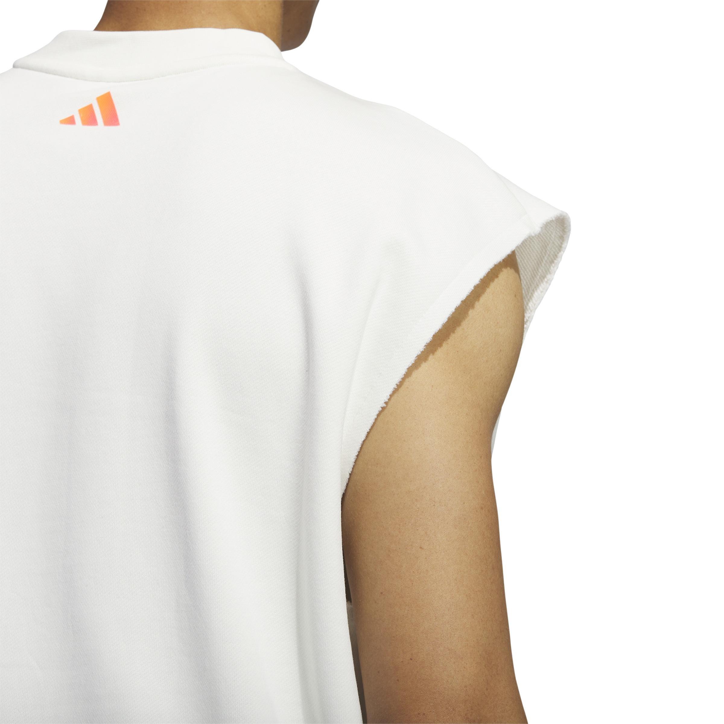 Trae Sleeveless Mock T-shirt, White, , large image number 5