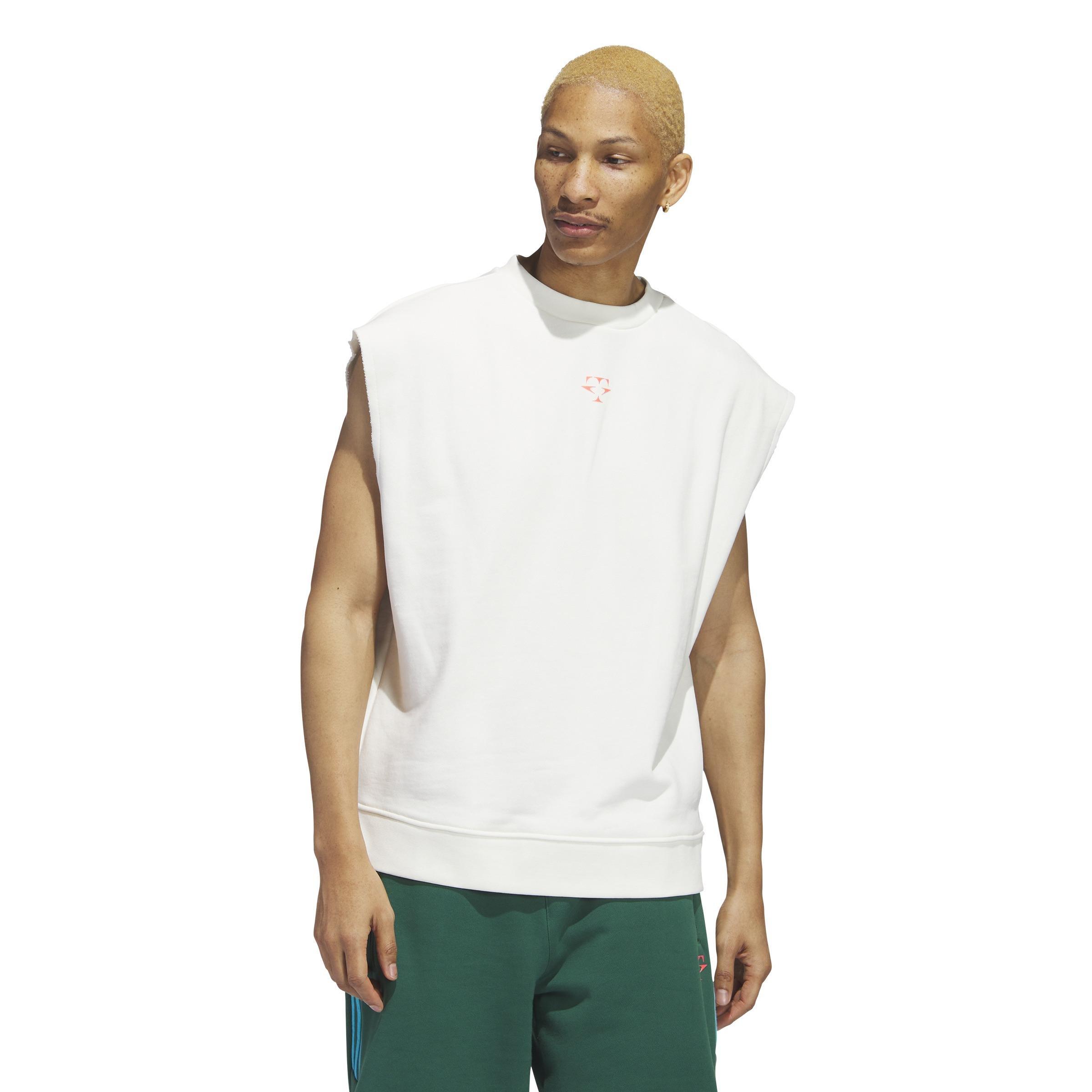 Trae Sleeveless Mock T-shirt, White, , large image number 6