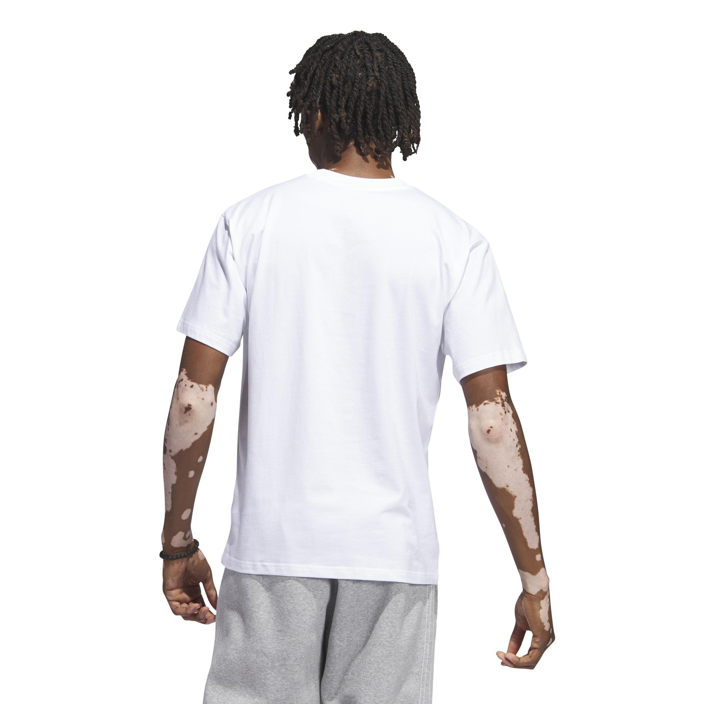 Mv Trefoil Graphic T-Shirt, White, , large image number 3