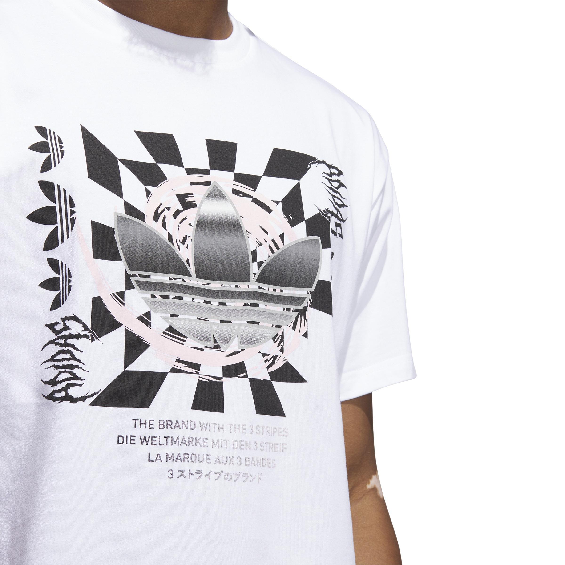 Mv Trefoil Graphic T-Shirt, White, , large image number 4