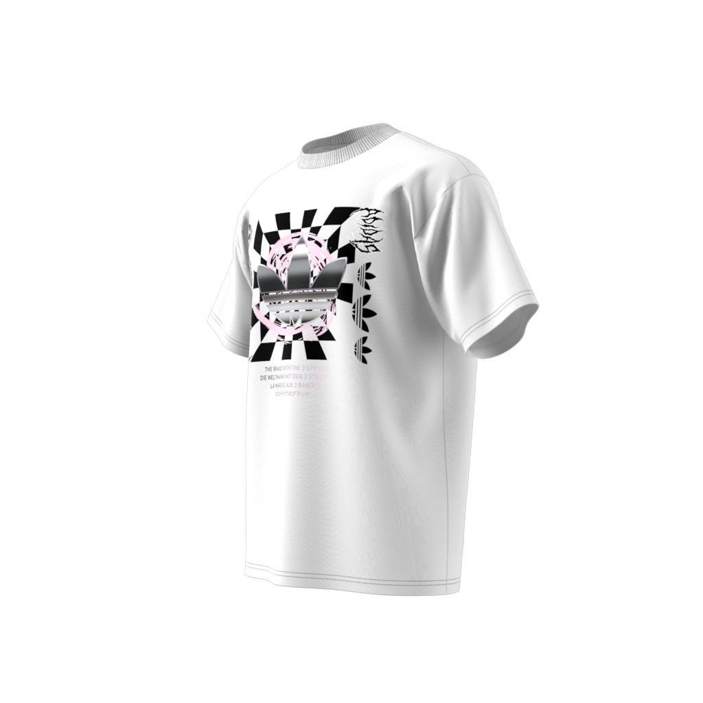 Mv Trefoil Graphic T-Shirt, White, , large image number 6