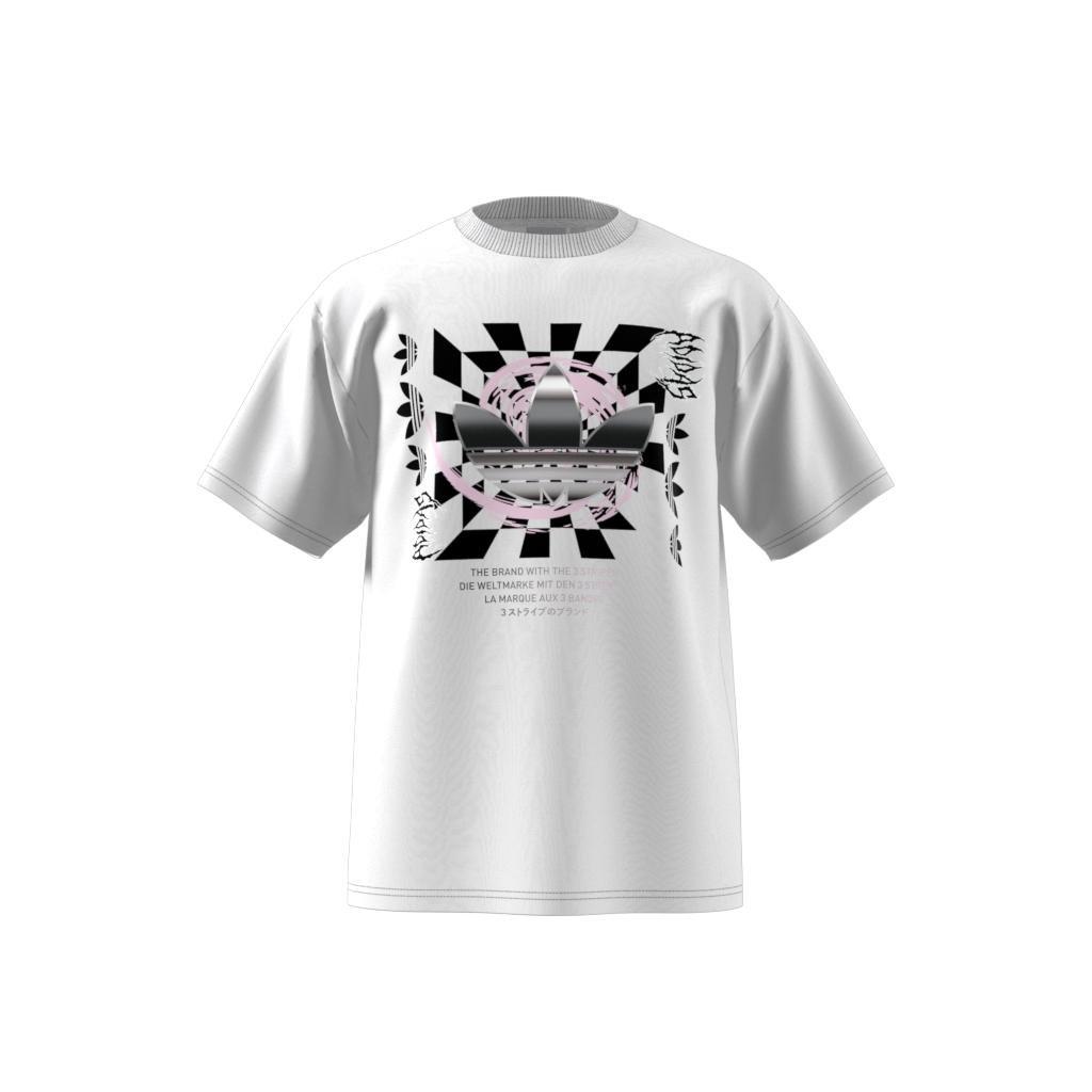 Mv Trefoil Graphic T-Shirt, White, , large image number 8
