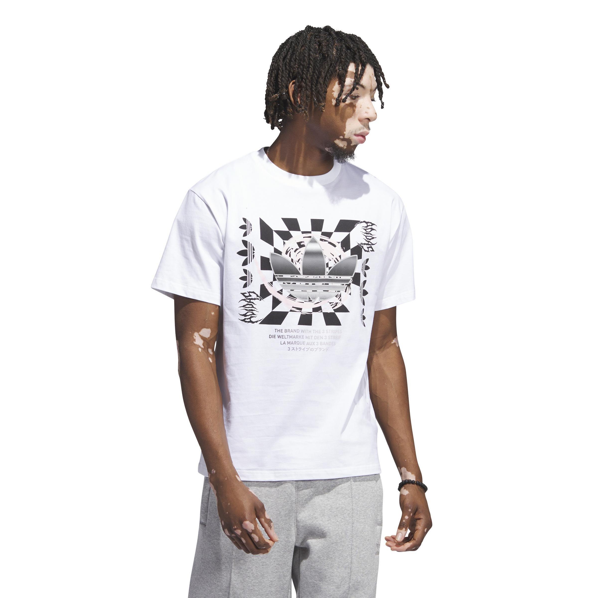 Mv Trefoil Graphic T-Shirt, White, , large image number 9