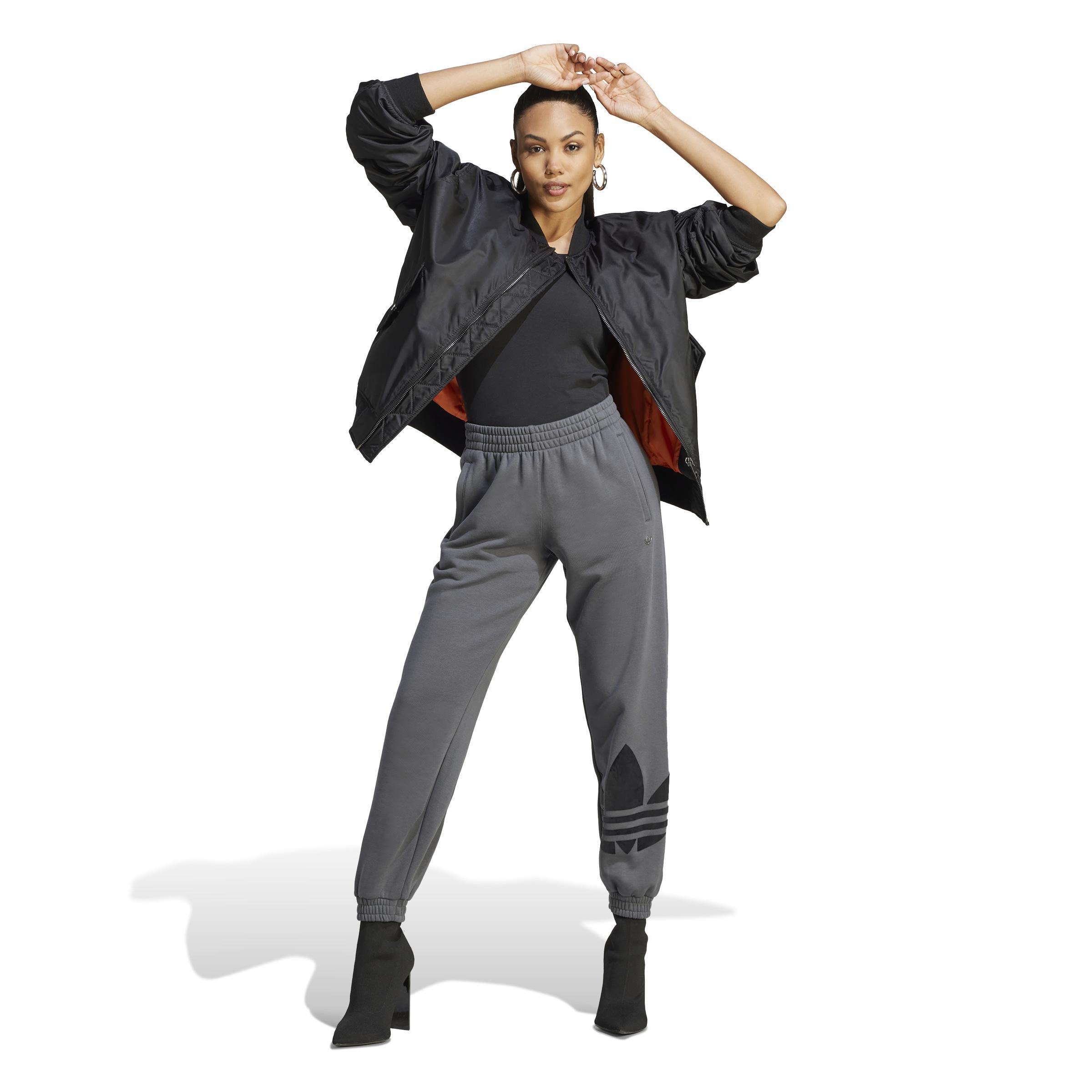 Trefoil Cuff Joggers, Grey, , large image number 6