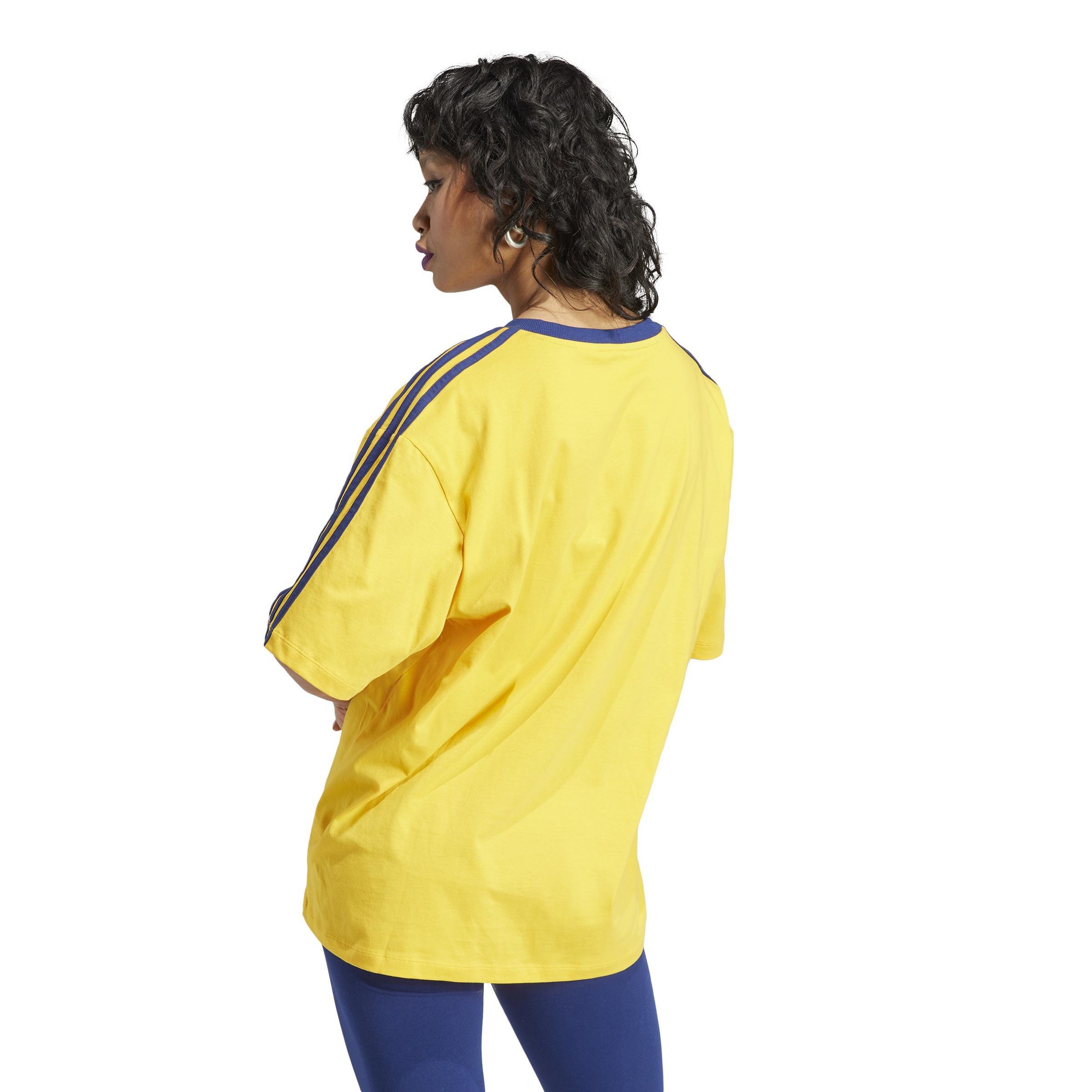V-Neck Logo T-Shirt, Yellow, , large image number 3