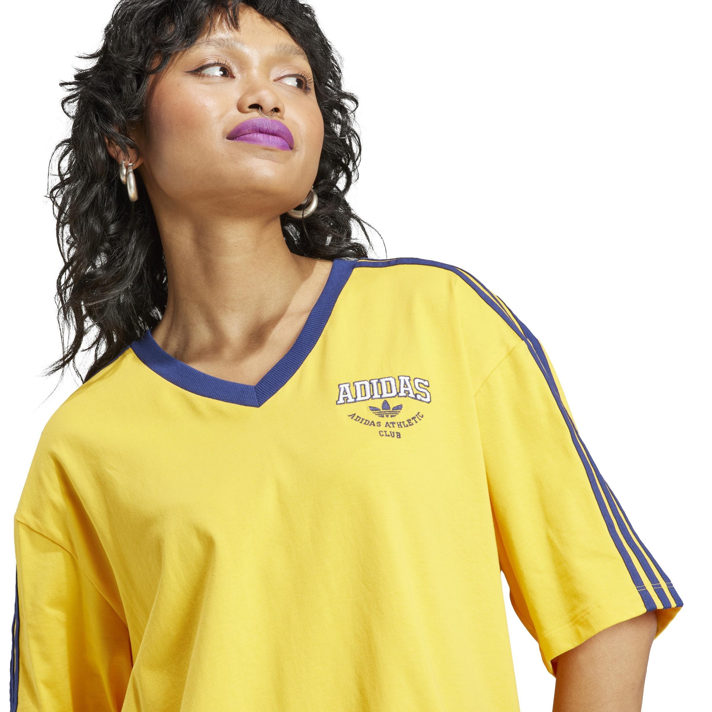 V-Neck Logo T-Shirt, Yellow, , large image number 4