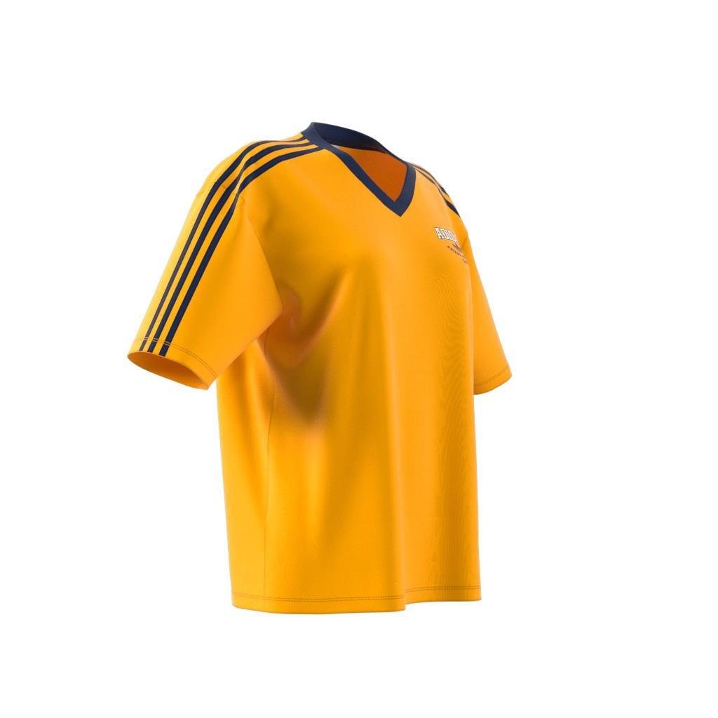V-Neck Logo T-Shirt, Yellow, , large image number 6