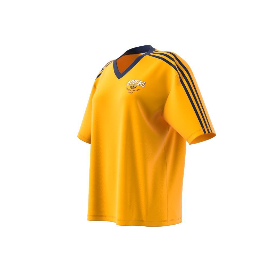 V-Neck Logo T-Shirt, Yellow, , large image number 7