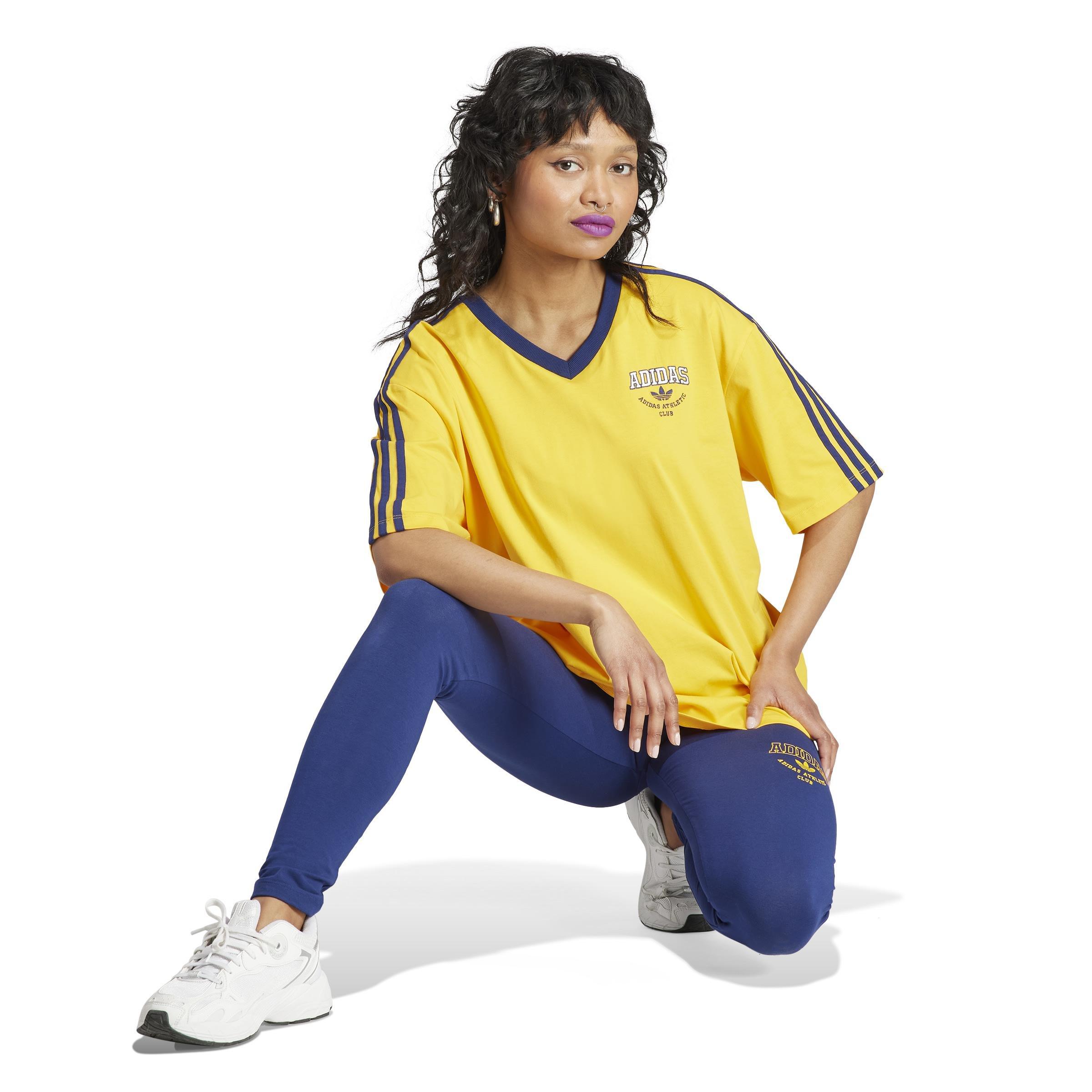 V-Neck Logo T-Shirt, Yellow, , large image number 8