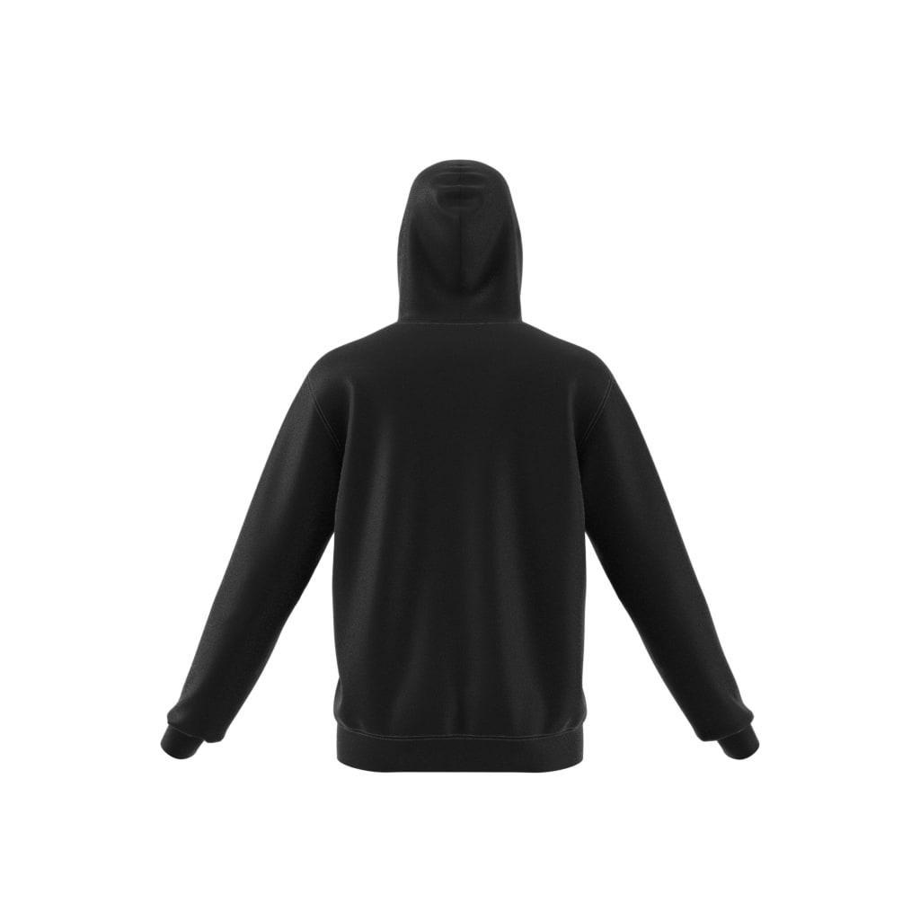 Trefoil Essentials Full-Zip Hoodie, Black, , large image number 2