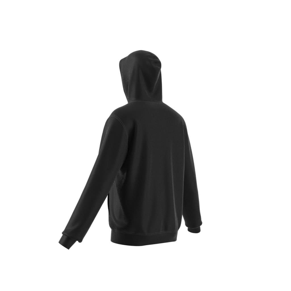 Trefoil Essentials Full-Zip Hoodie, Black, , large image number 7