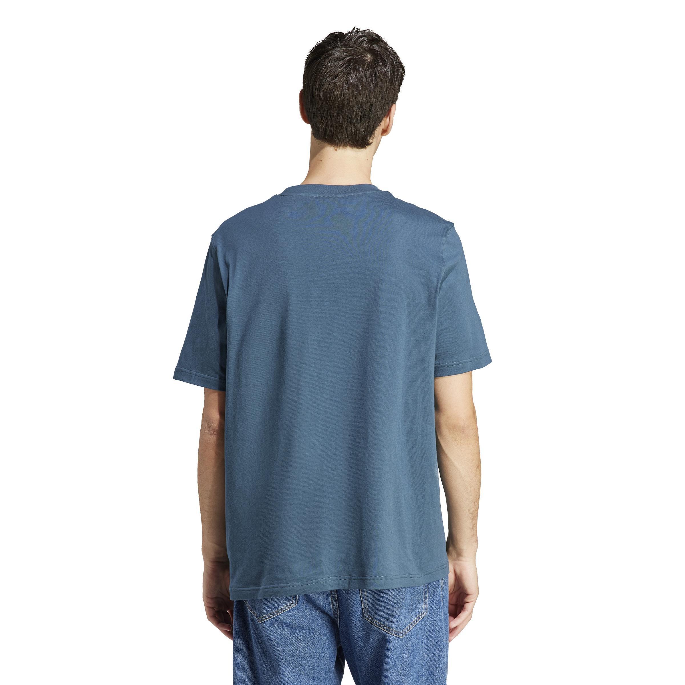 Trefoil Essentials T-Shirt, Turquoise, A901_ONE, large image number 3