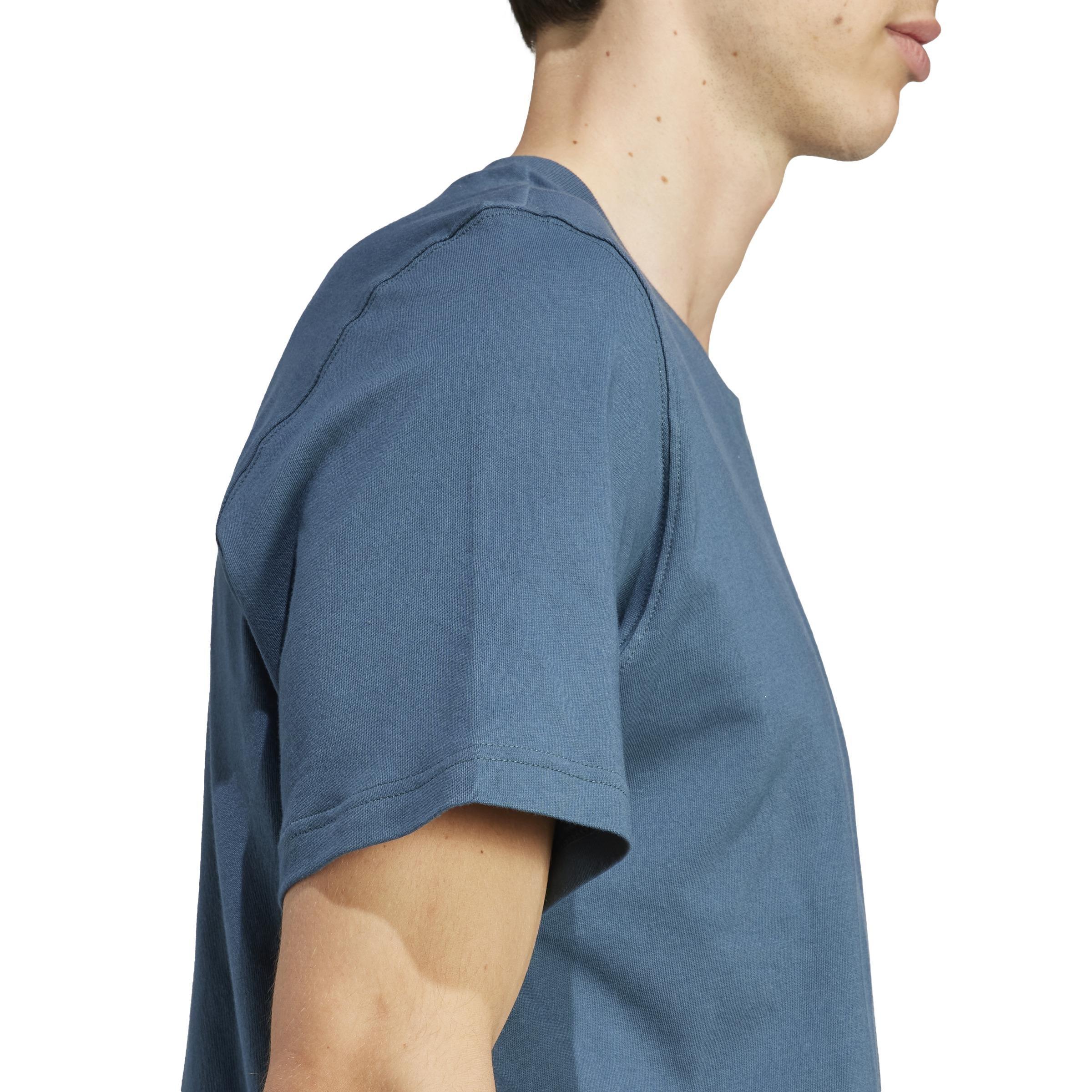 Trefoil Essentials T-Shirt, Turquoise, A901_ONE, large image number 4