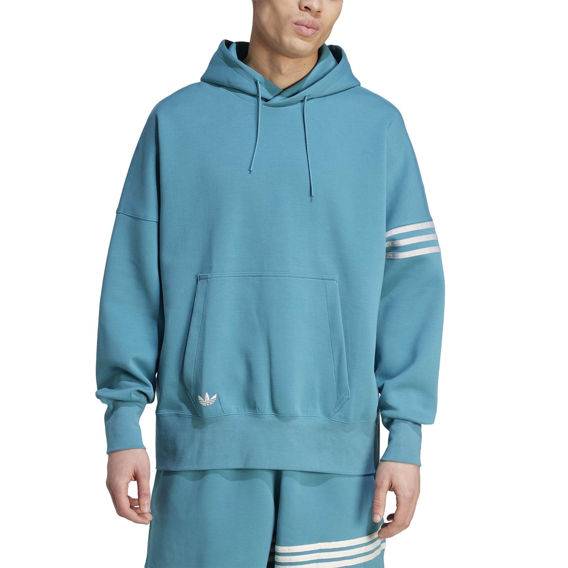 Adicolor Neuclassics Hoodie, Turquoise, A901_ONE, large image number 2