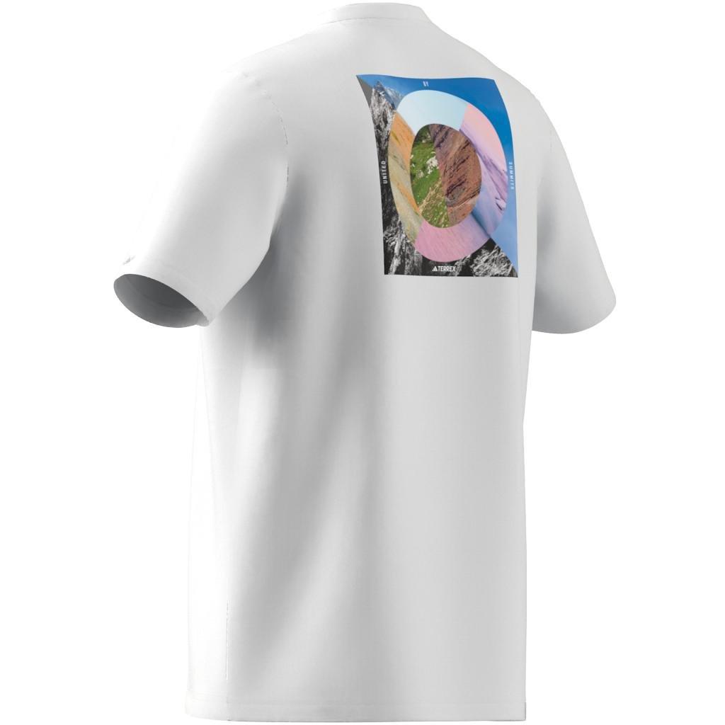 Terrex Graphic United By Summits T-Shirt, White, A901_ONE, large image number 6