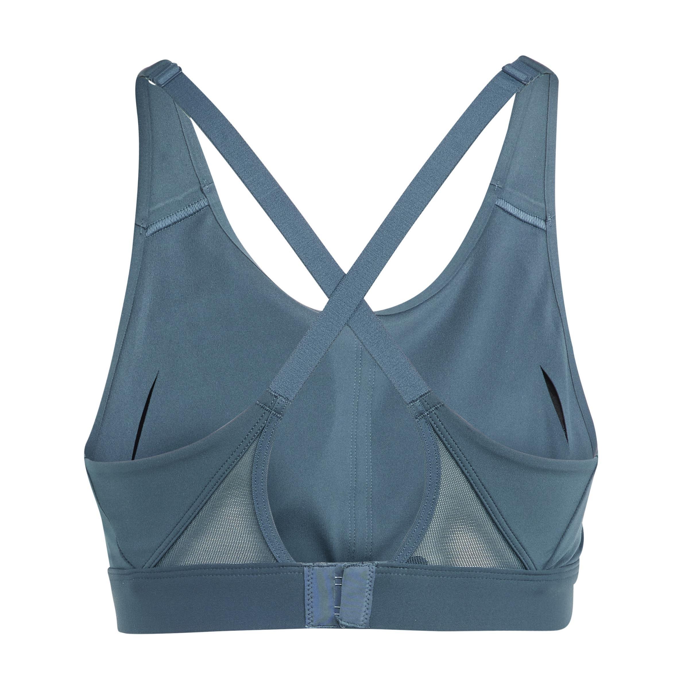 Ultimateadidas Run Medium-Support Bra, Turquoise, A901_ONE, large image number 3