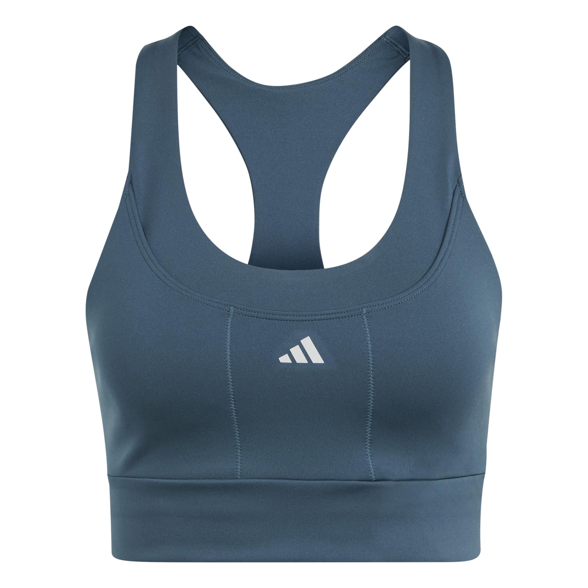 Run Pocket Medium-Support Bra, Turquoise, , large image number 0