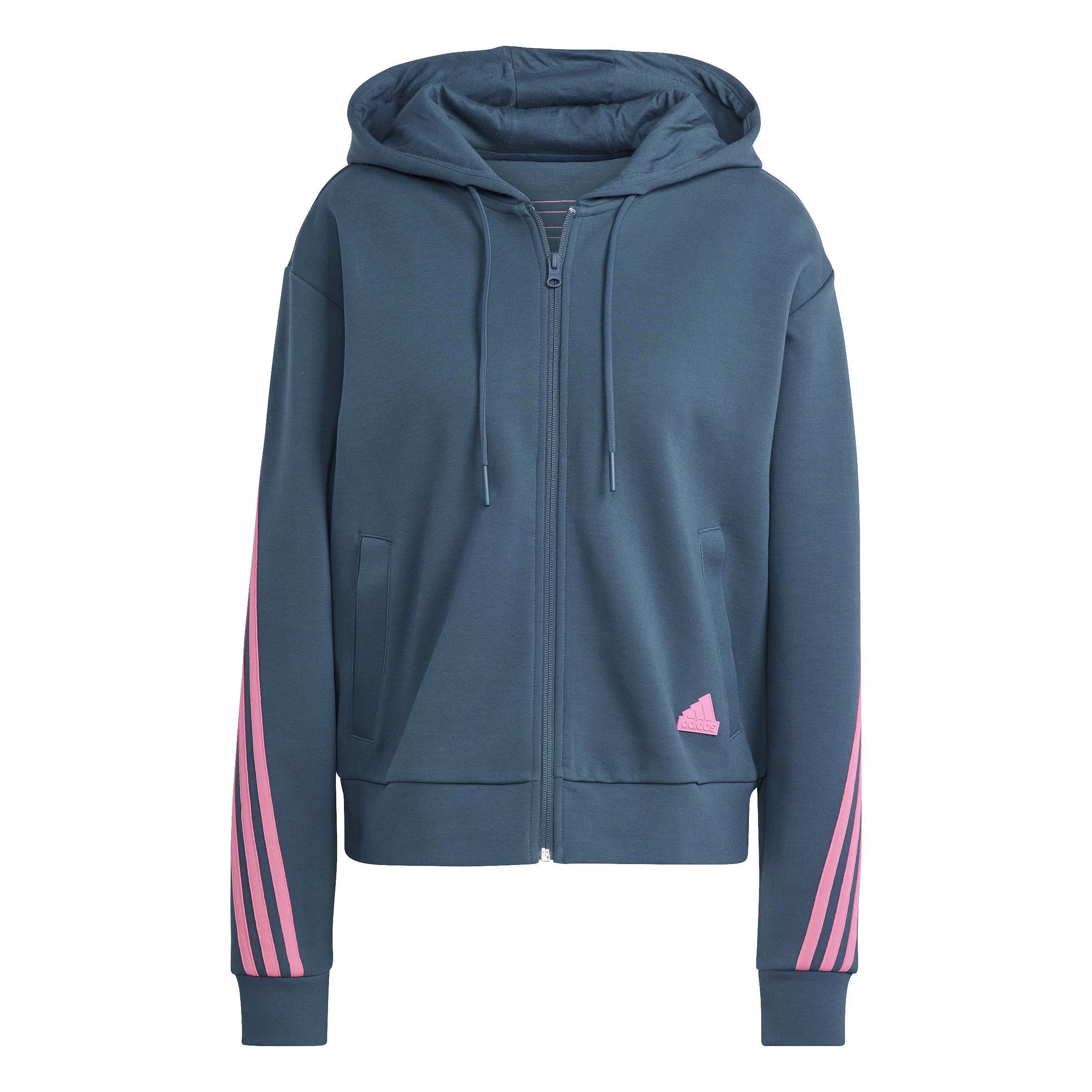 Future Icons 3-Stripes Full-Zip Hoodie, Turquoise, , large image number 1