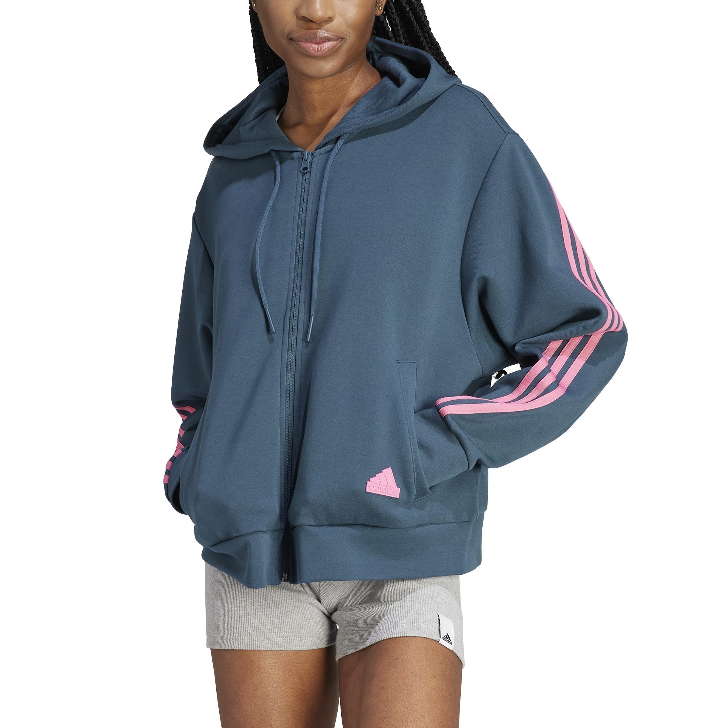Future Icons 3-Stripes Full-Zip Hoodie, Turquoise, , large image number 2