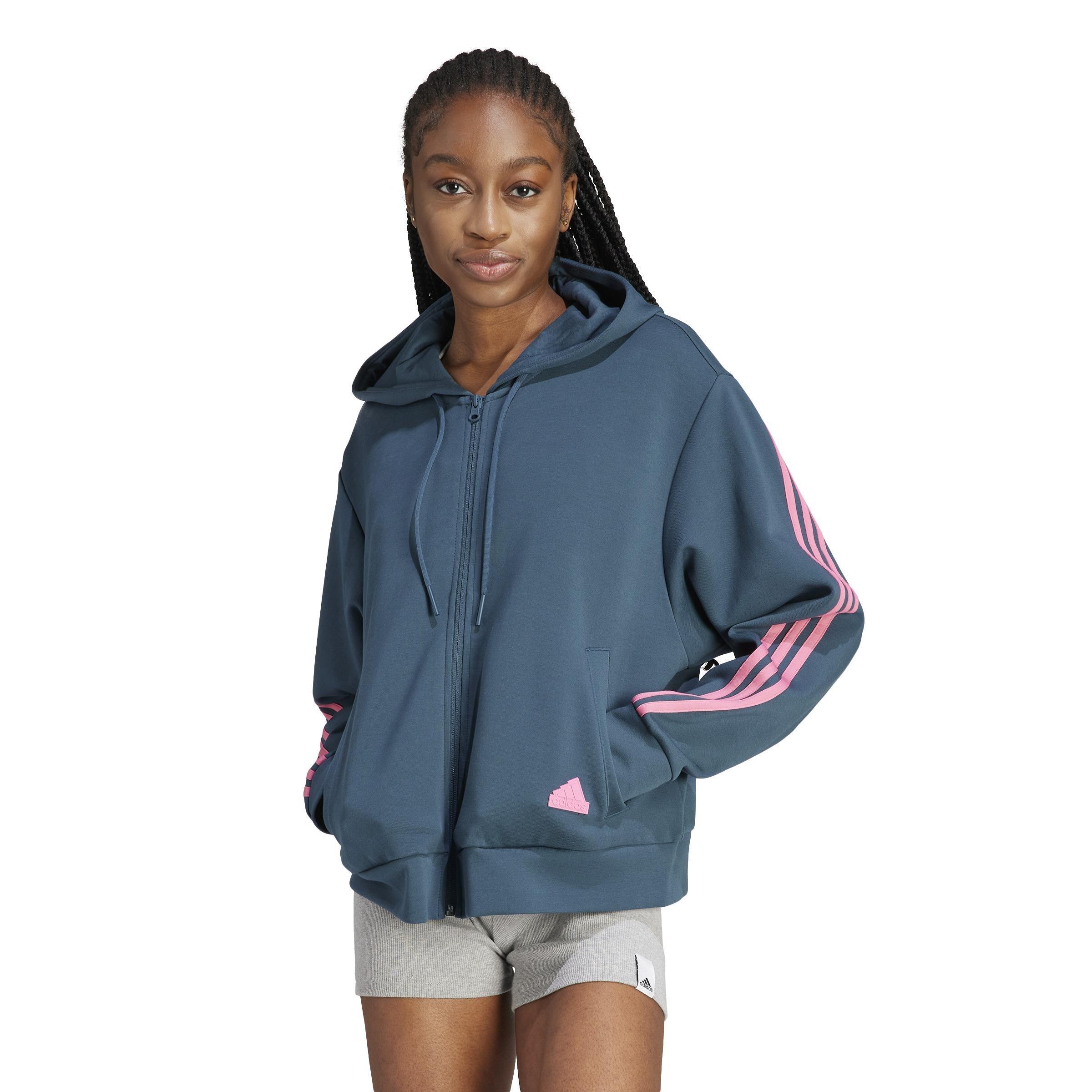 Future Icons 3-Stripes Full-Zip Hoodie, Turquoise, , large image number 6