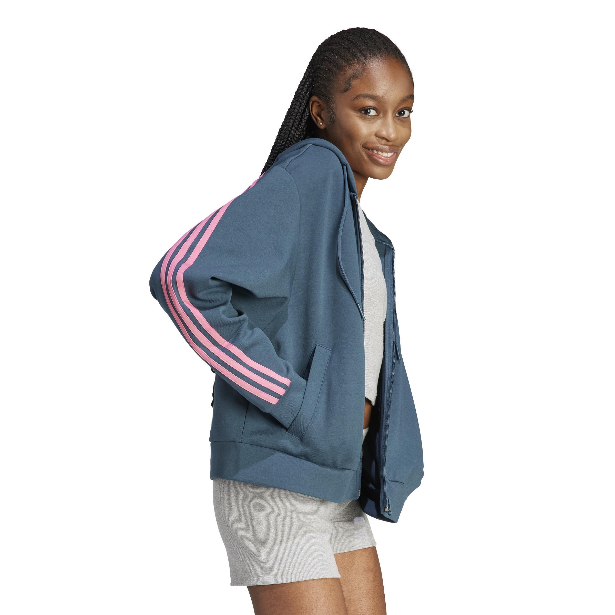 Future Icons 3-Stripes Full-Zip Hoodie, Turquoise, , large image number 8