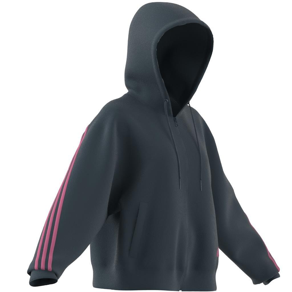 Future Icons 3-Stripes Full-Zip Hoodie, Turquoise, , large image number 12