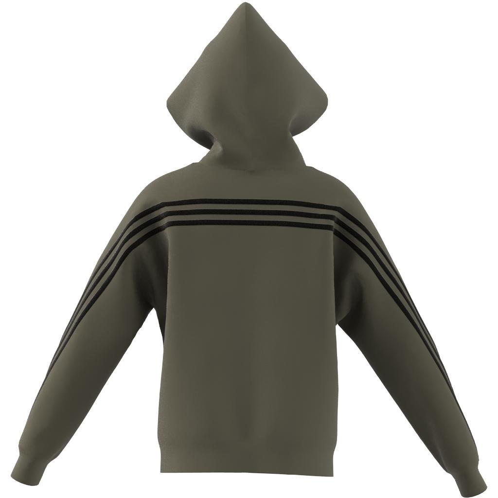 Unisex Kids Future Icons 3-Stripes Full-Zip Hooded Track Top, Green, , large image number 13