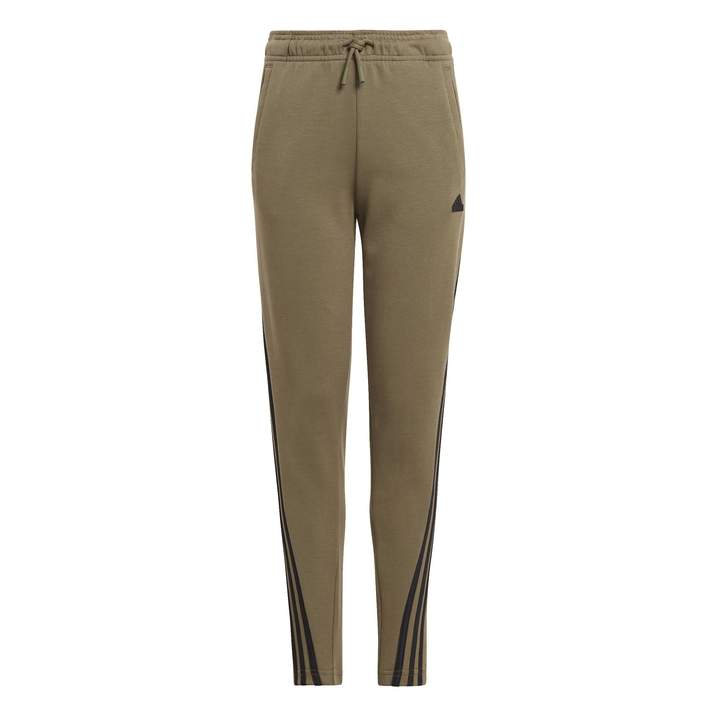 Unisex Kids Future Icons 3-Stripes Ankle-Length Joggers, Green, A901_ONE, large image number 0