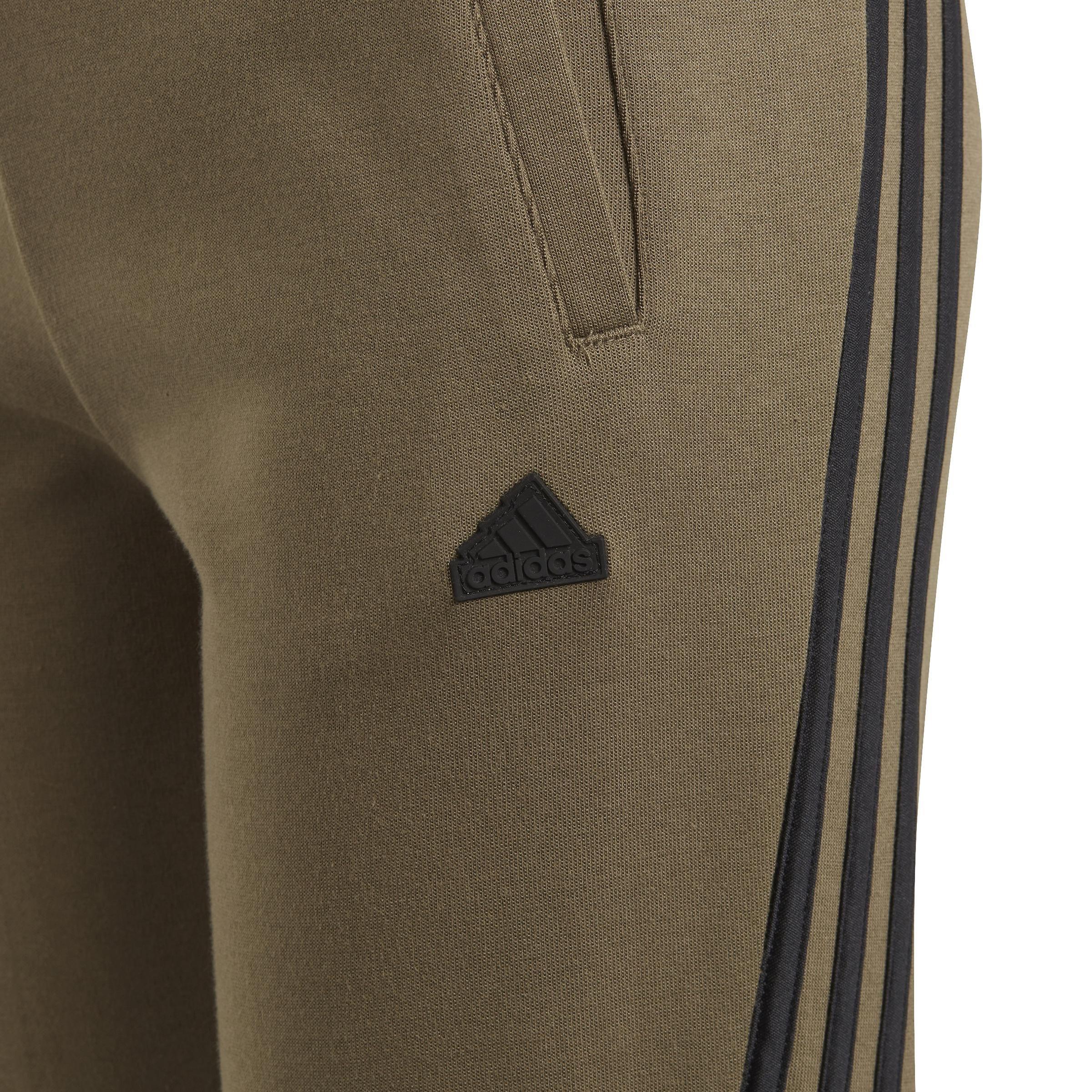 Unisex Kids Future Icons 3-Stripes Ankle-Length Joggers, Green, A901_ONE, large image number 4