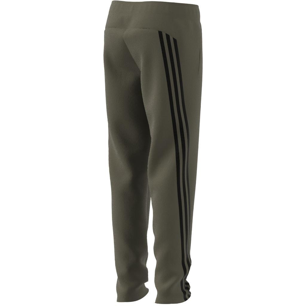 Unisex Kids Future Icons 3-Stripes Ankle-Length Joggers, Green, A901_ONE, large image number 6