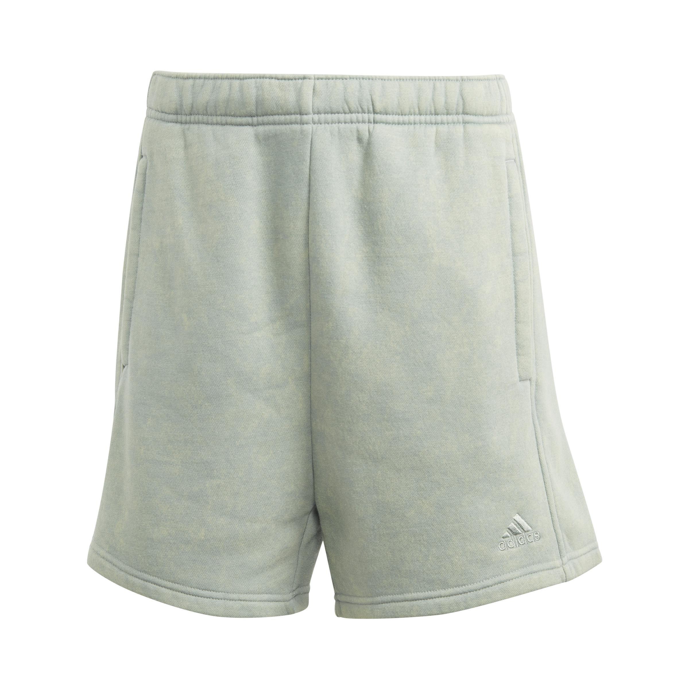 All Szn Fleece Washed Shorts, Green, A901_ONE, medium