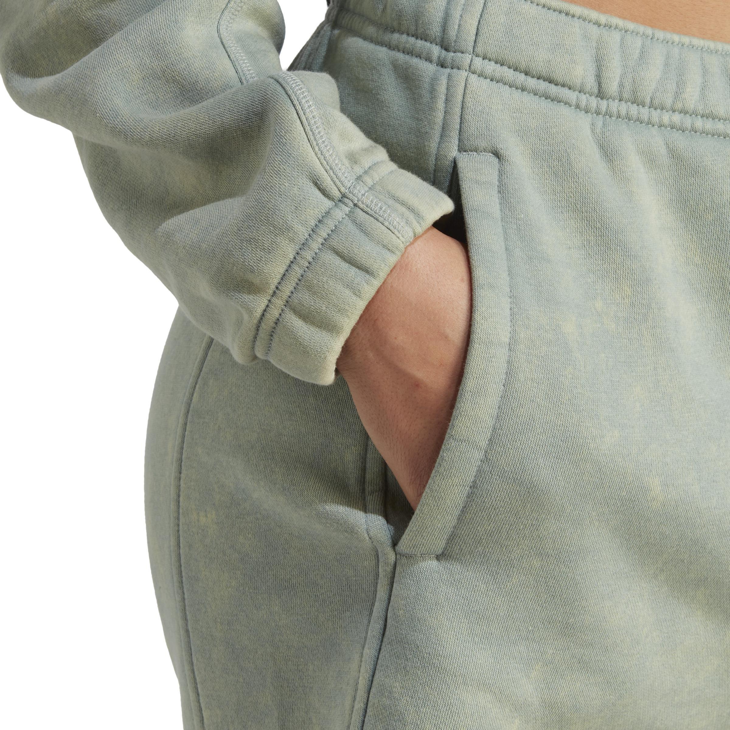 All Szn Fleece Washed Shorts, Green, , large image number 3