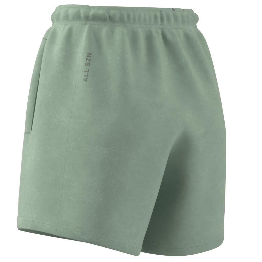 All Szn Fleece Washed Shorts, Green, , large image number 7