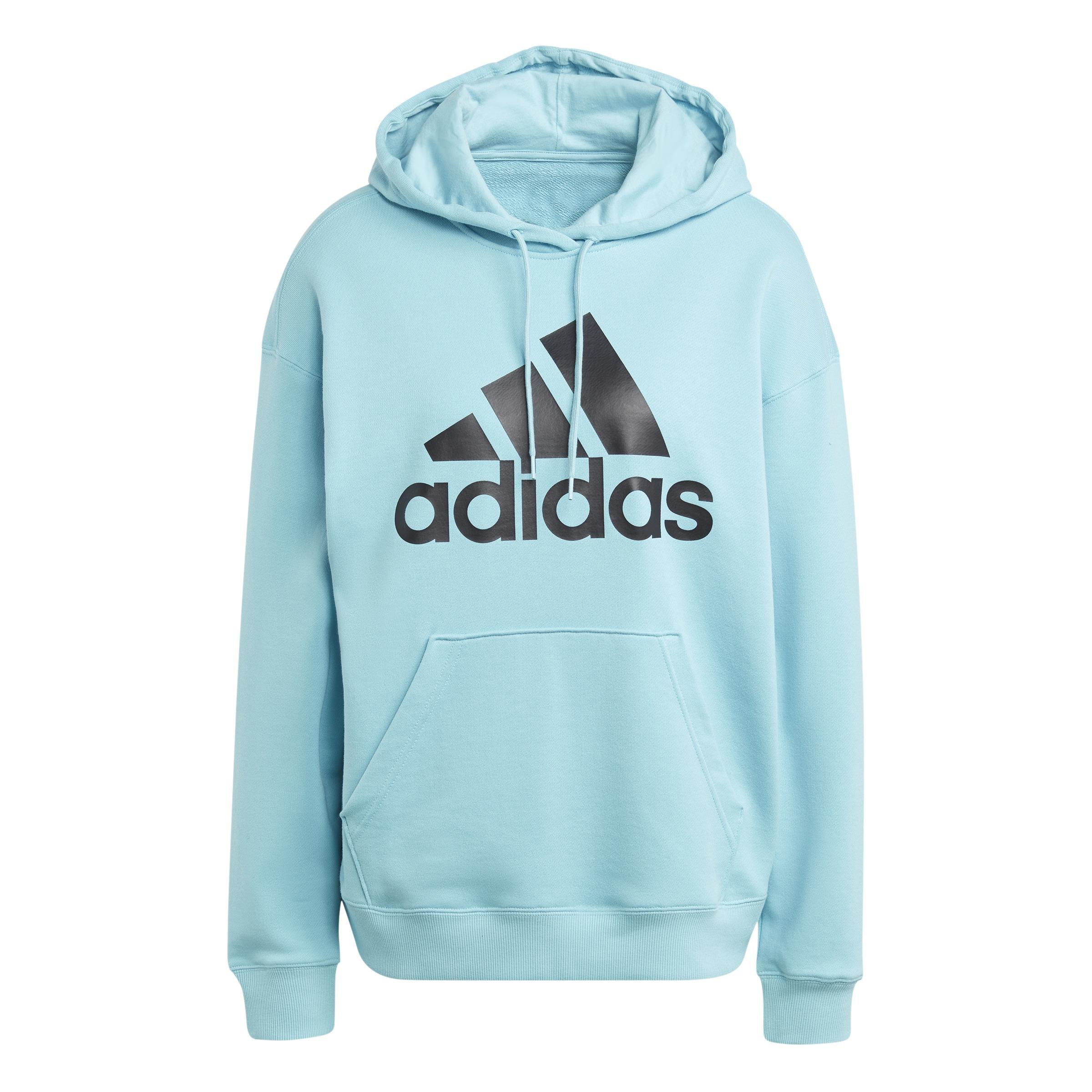 Essentials Big Logo Oversized French Terry Hoodie, Turquoise, , large image number 0