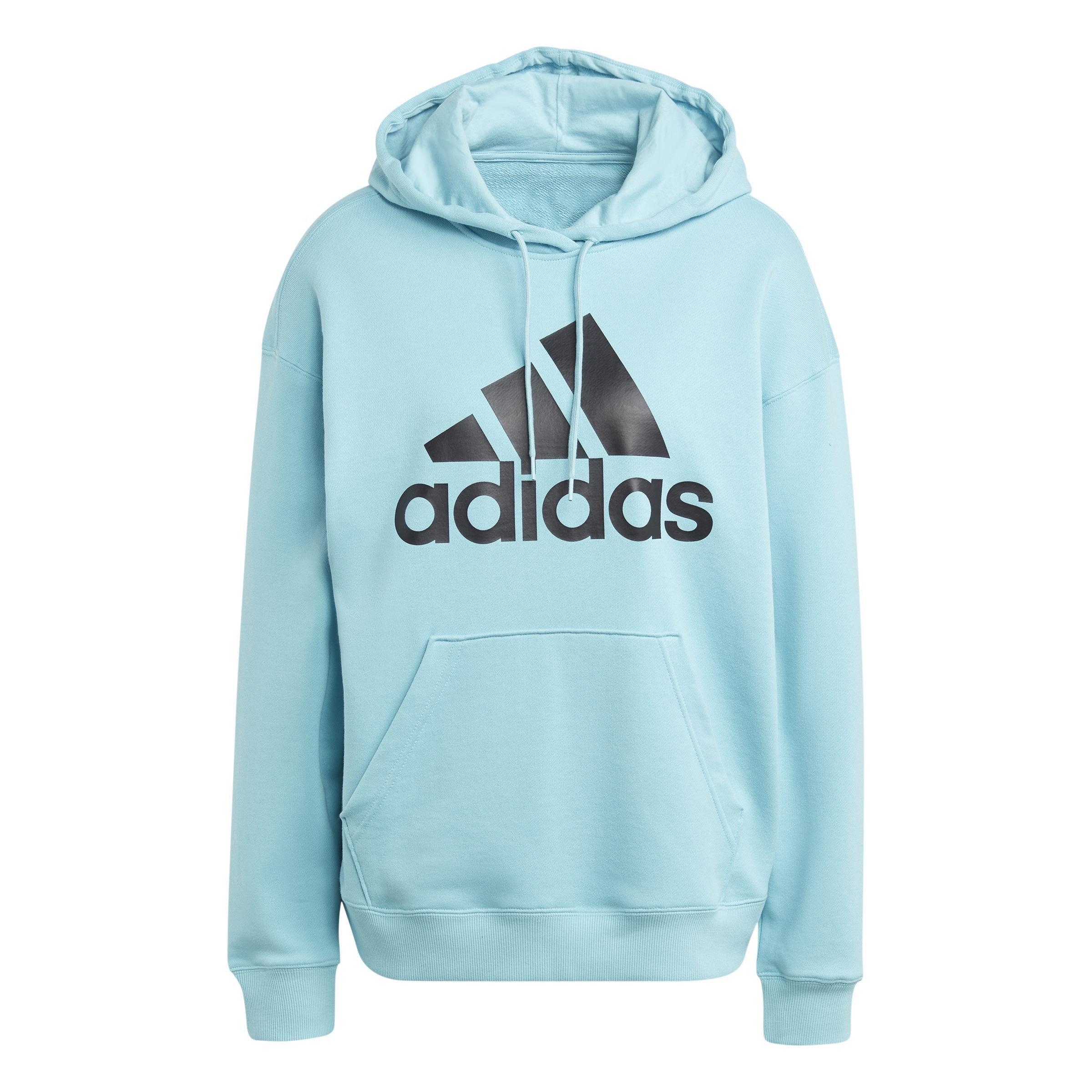 Essentials Big Logo Oversized French Terry Hoodie, Turquoise, , large image number 2